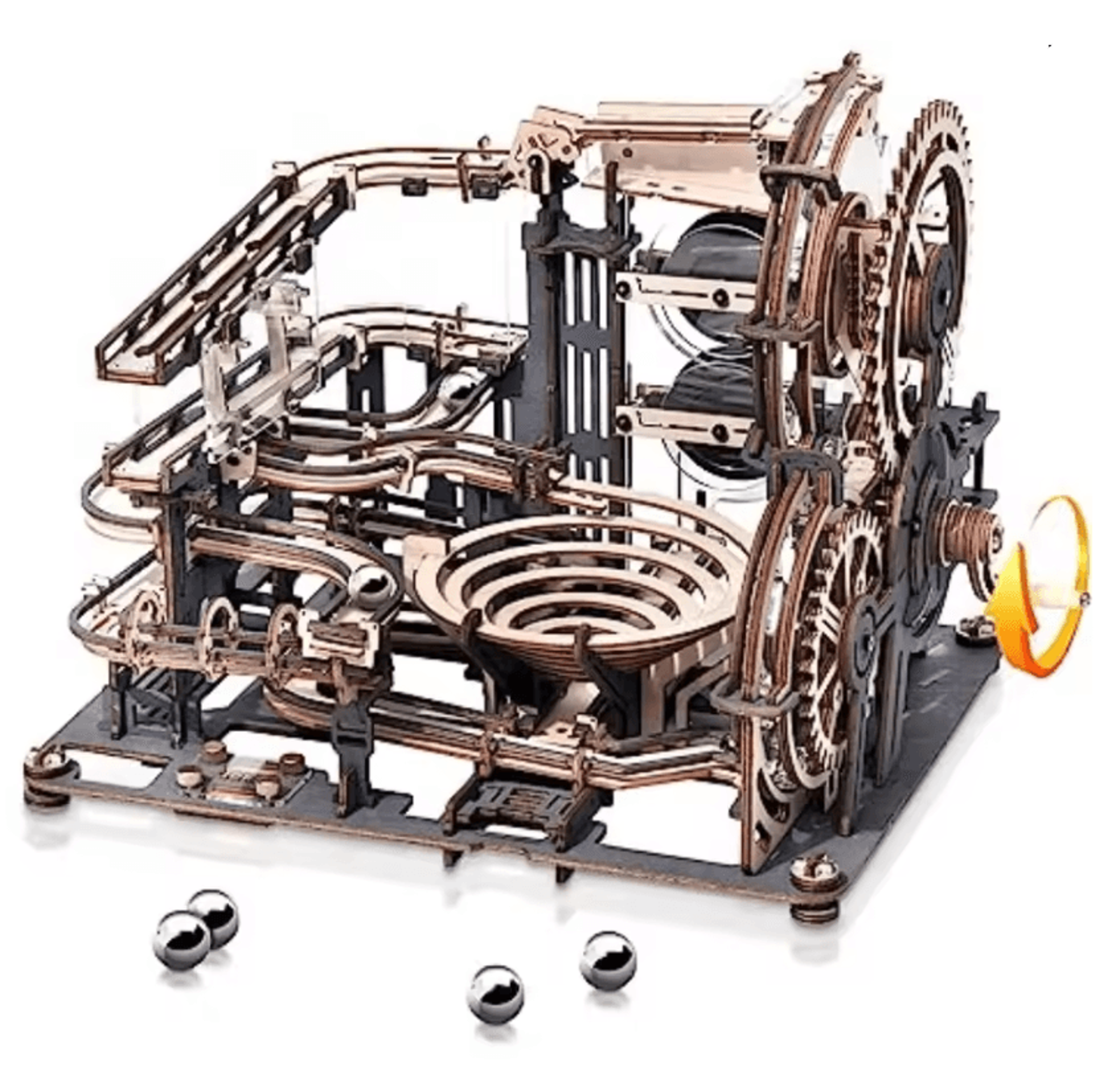 ROKR Marble Spaceport Electric Wooden Marble Run 3D Puzzle Kit 5