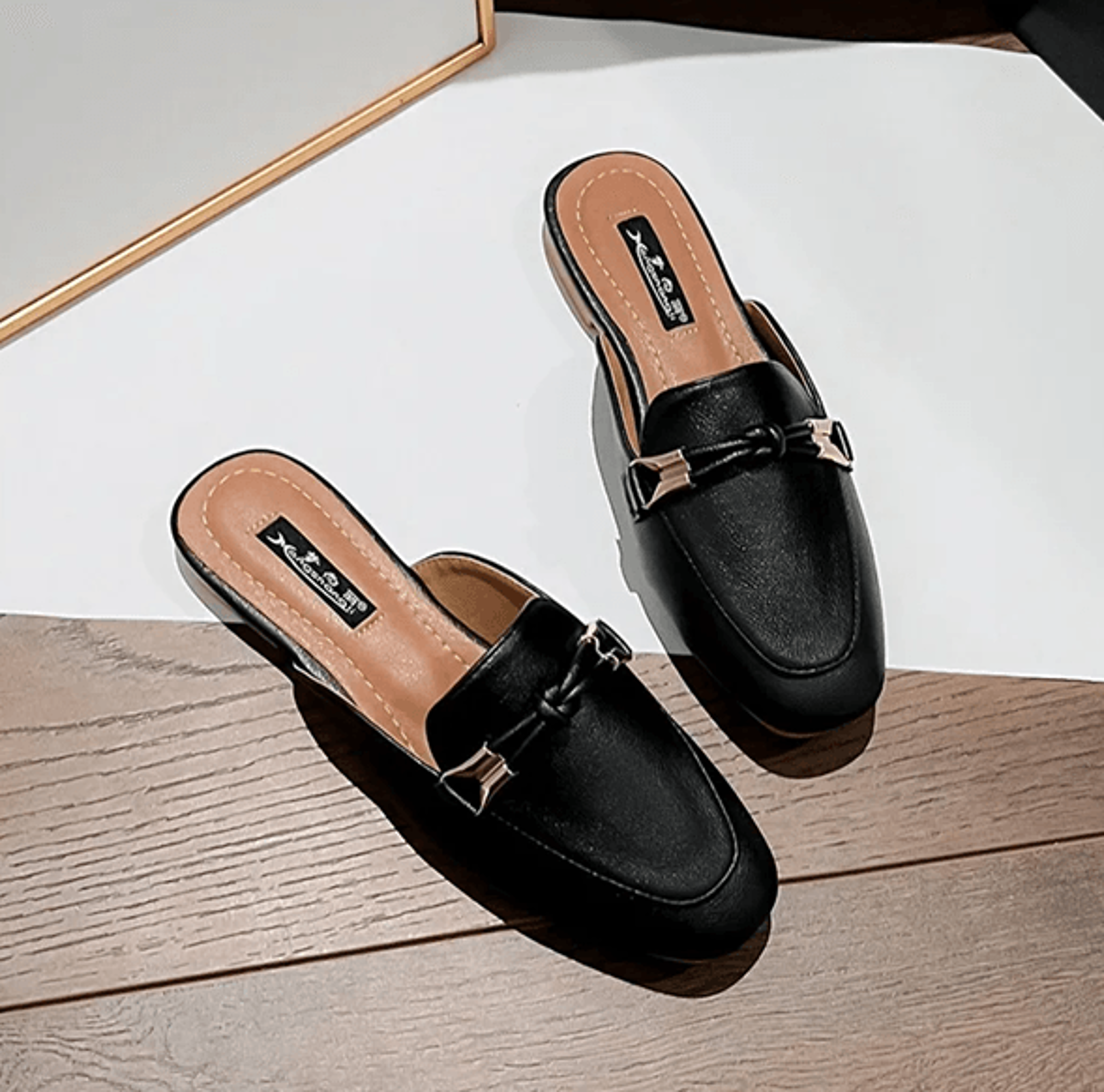 Elegant Comfort Womens Flat Slide Mules 3