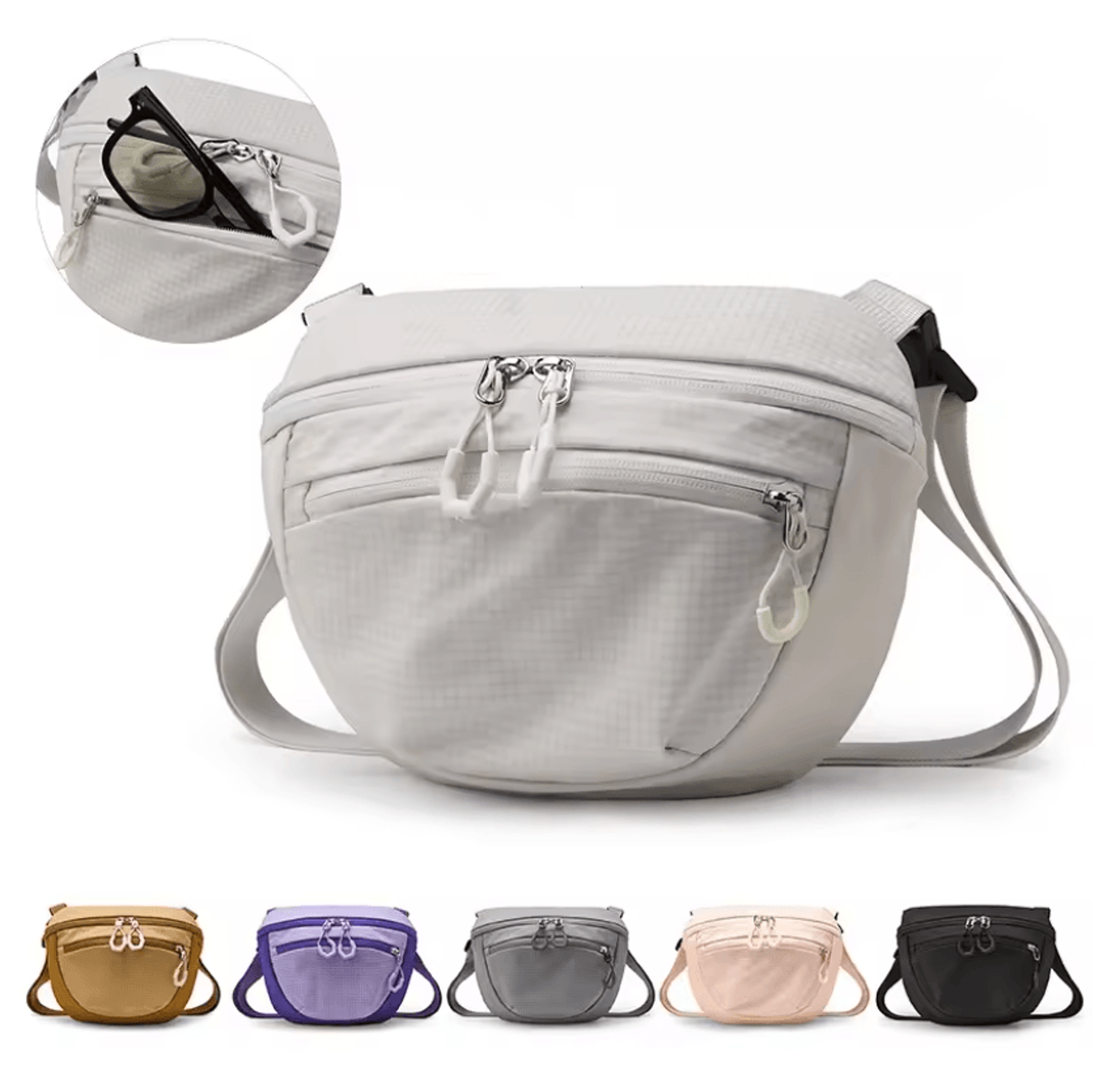 StrideEase Womens Waist Bag Lightweight Outdoor Fanny Pack With Phone Pocket 0