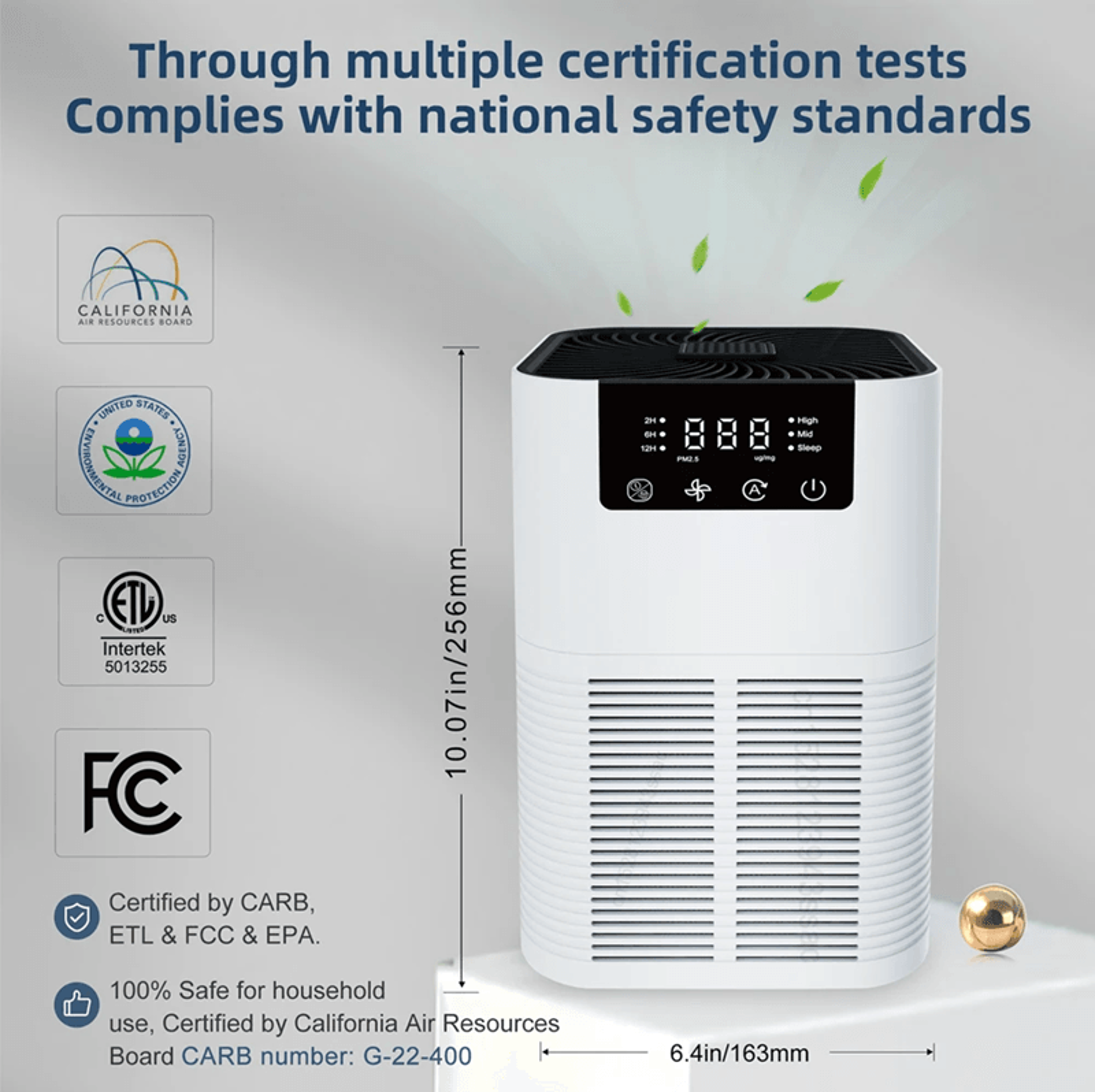 PureBreathe HEPA Air Purifier With Negative Ion Technology 3