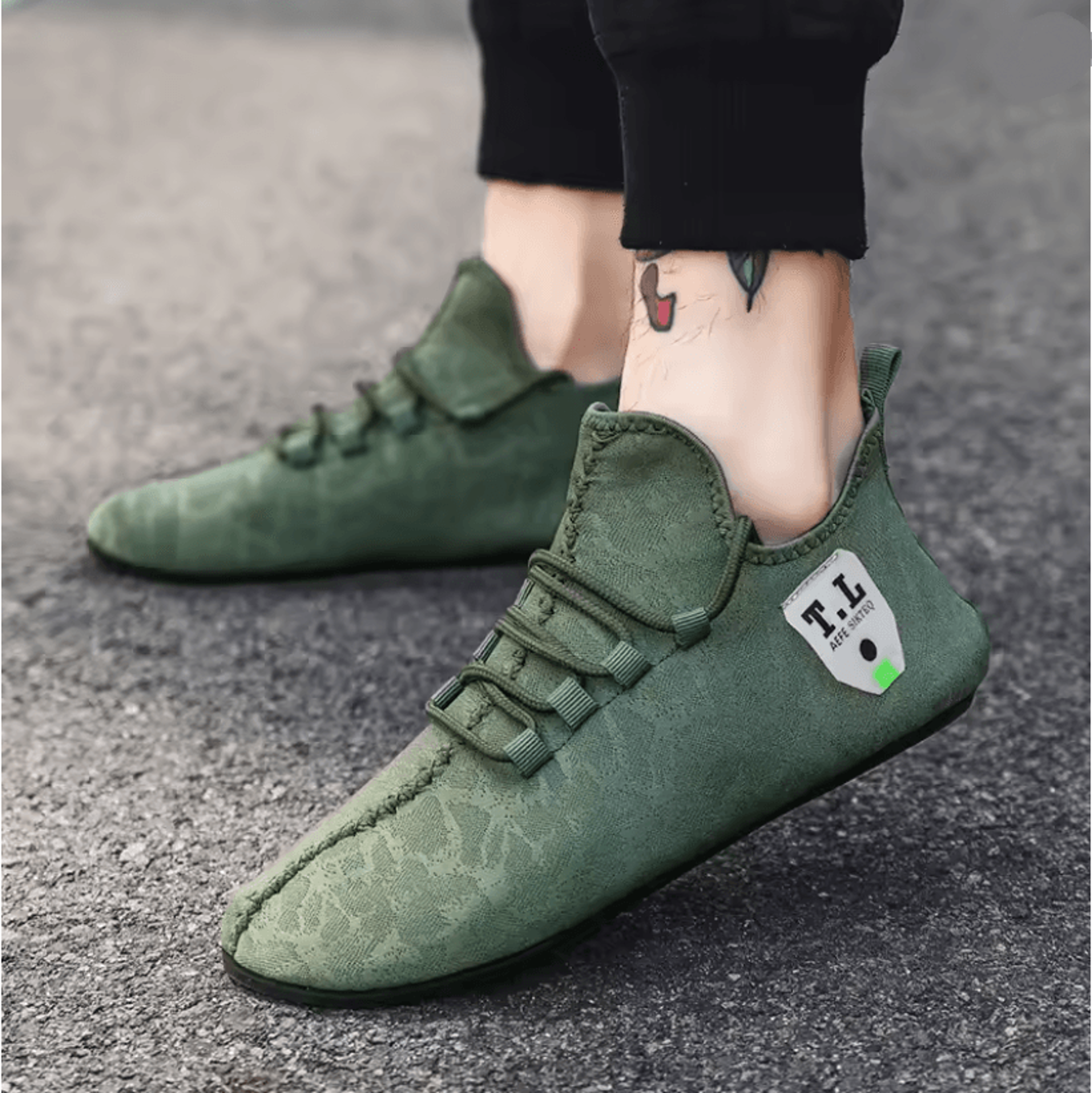 Mens Breathable Mesh Loafers Non Slip Casual Driving Shoes 0