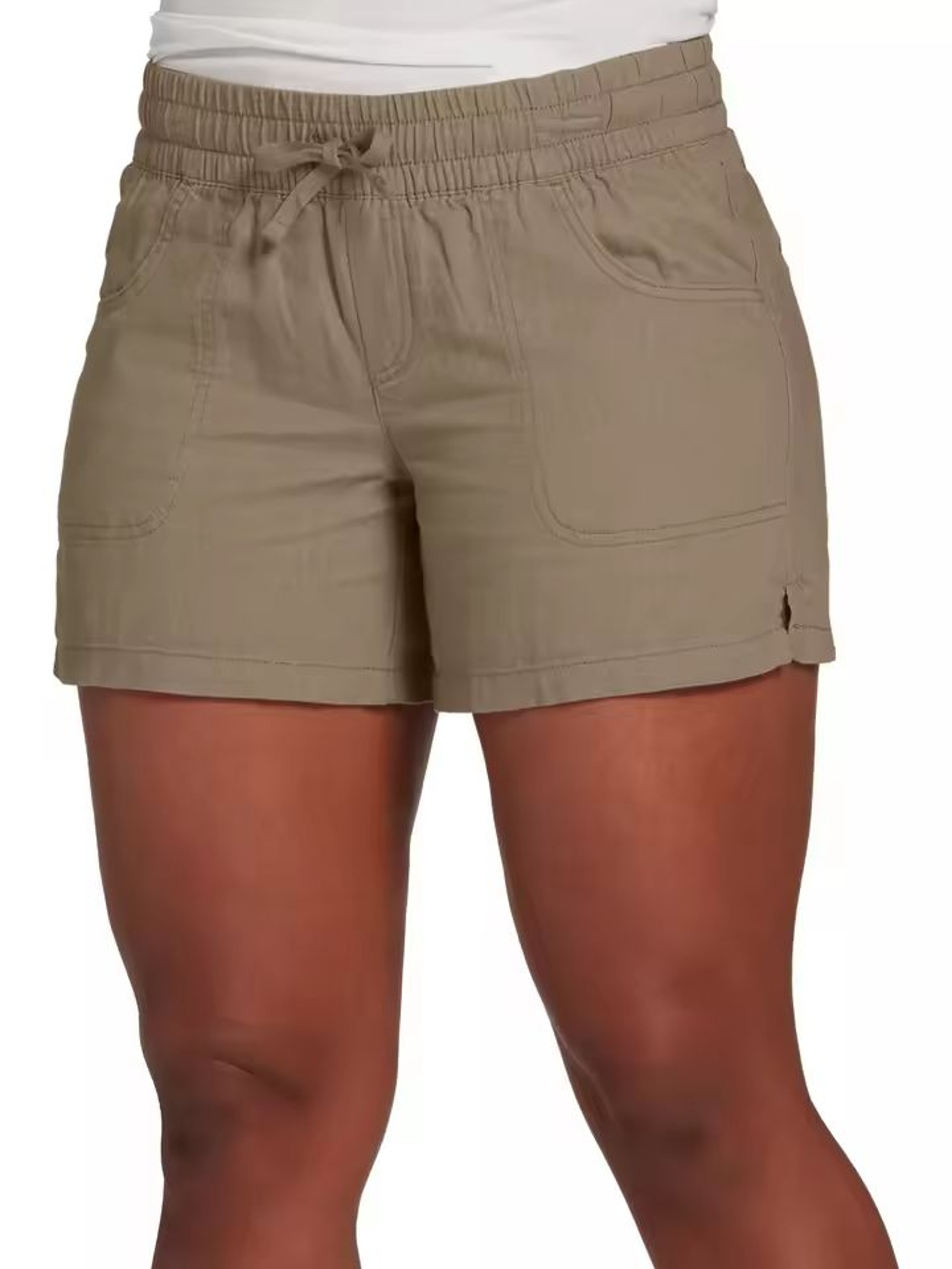 Womens Casual Summer Shorts Elastic Waist Lace Up Design 0