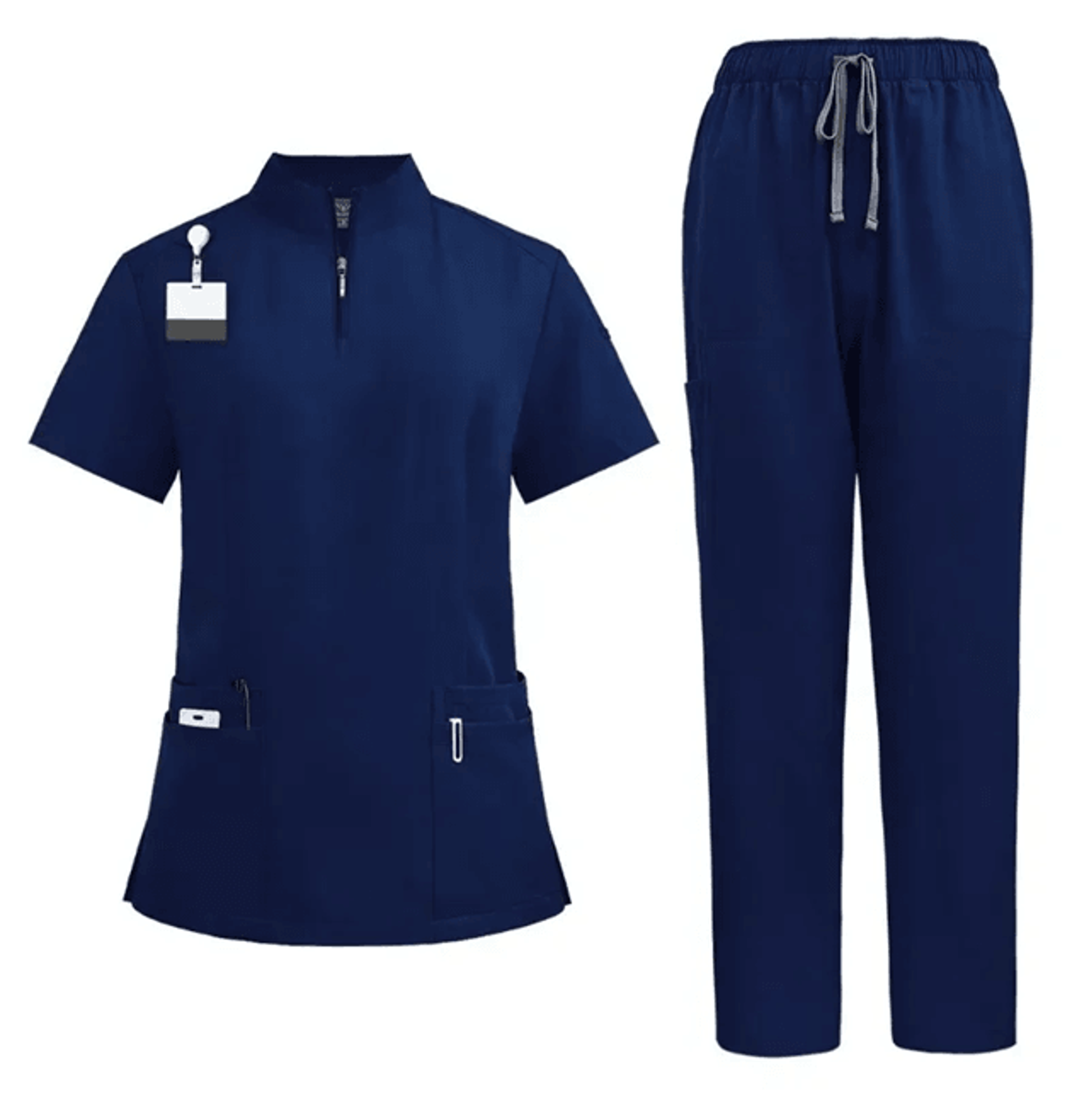 Professional Women Scrub Set Medical Uniform With Pants And Top 7