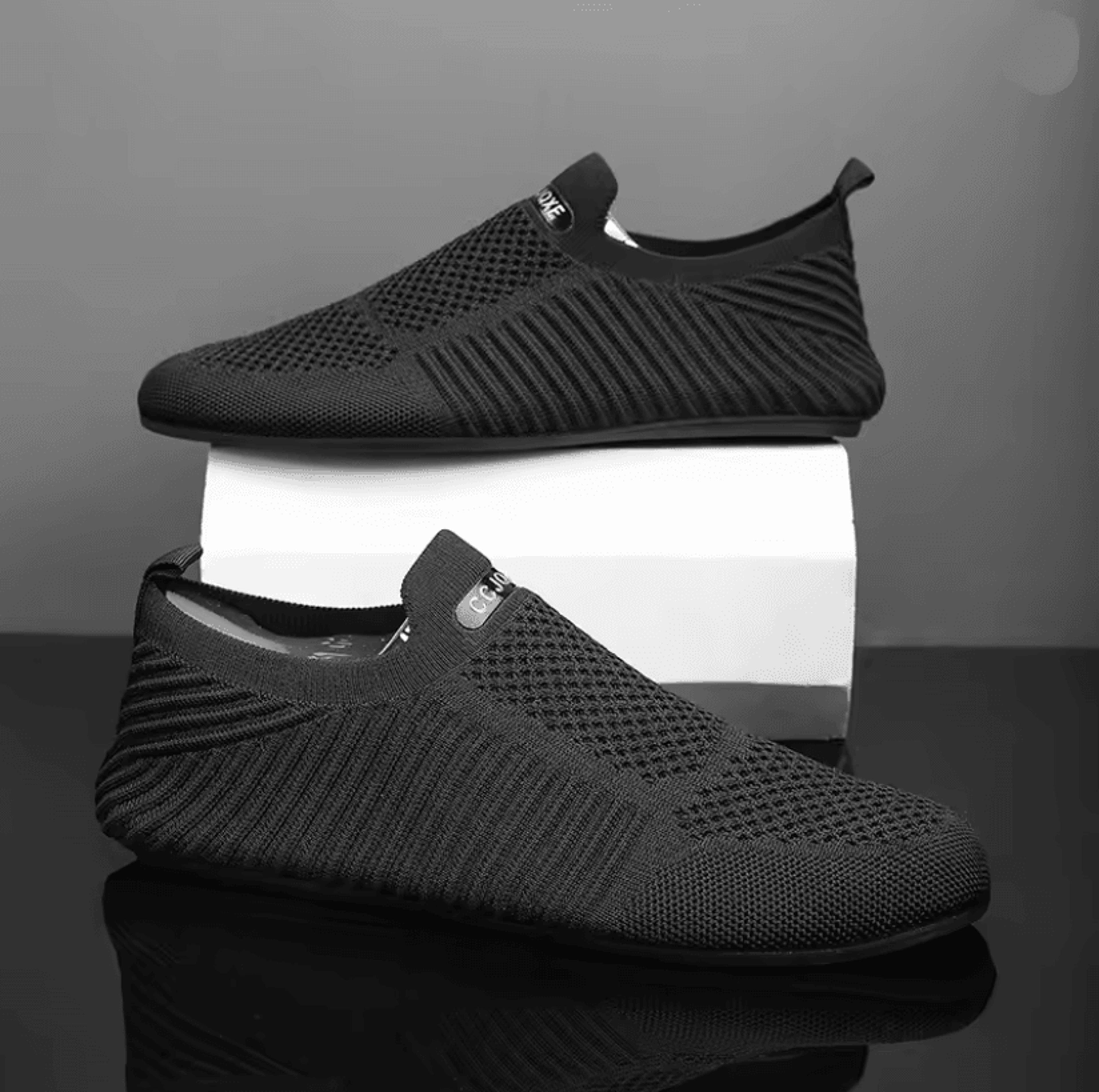 Mens Slip On Loafers Breathable Casual Walking Shoes With Soft Sole 2
