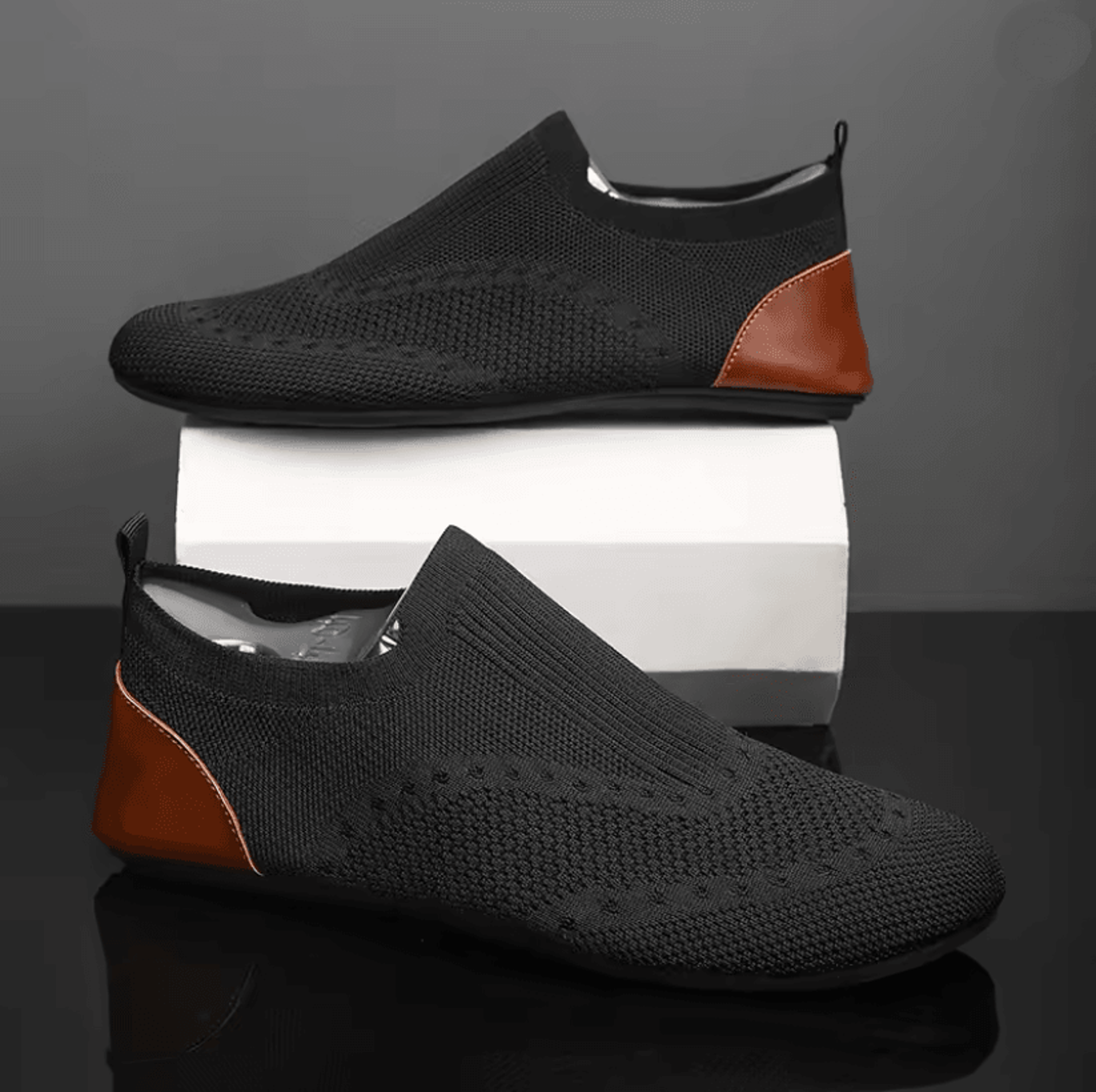 Mens Slip On Loafers Breathable Casual Walking Shoes With Soft Sole 6