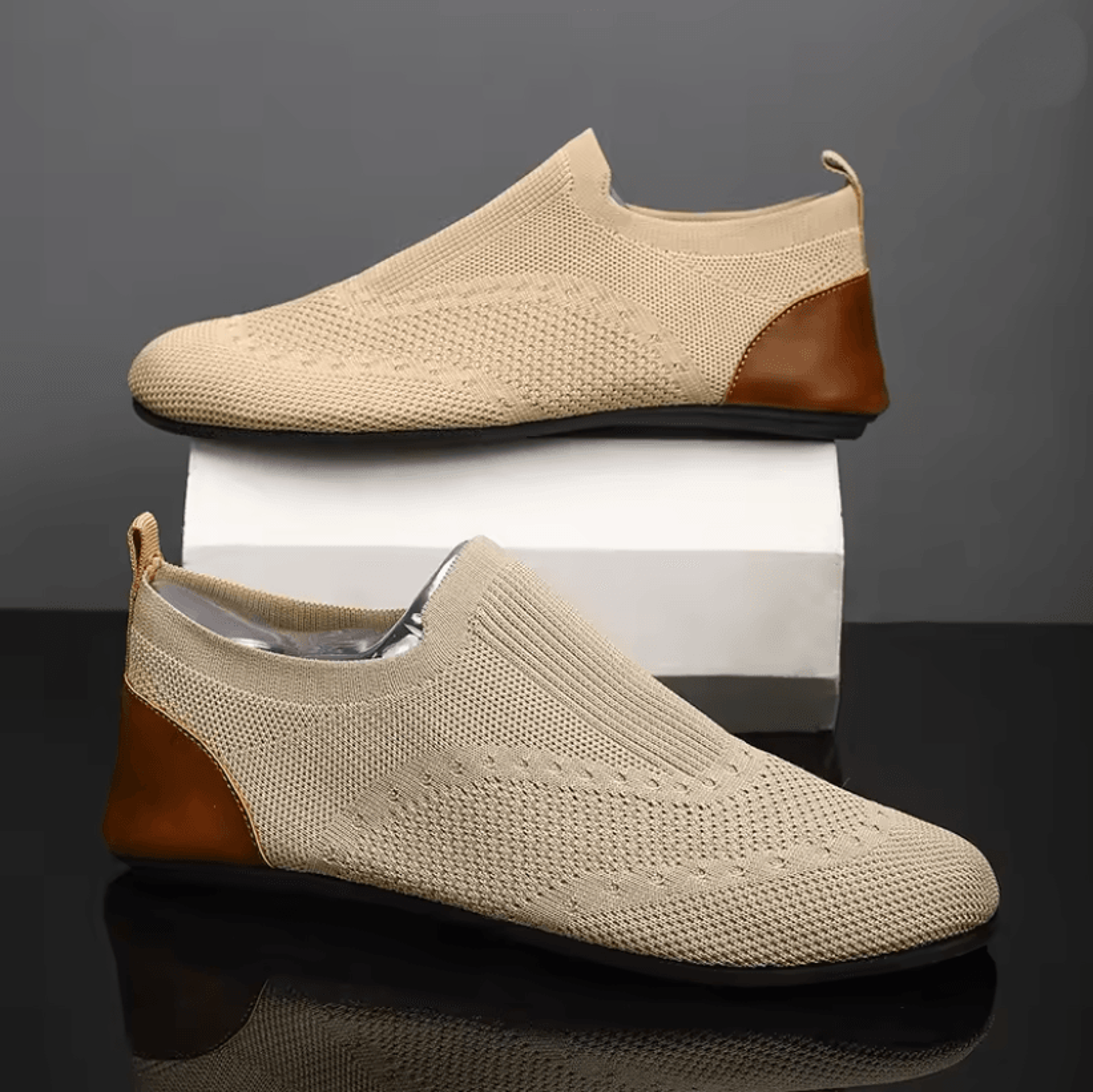 Mens Slip On Loafers Breathable Casual Walking Shoes With Soft Sole 7