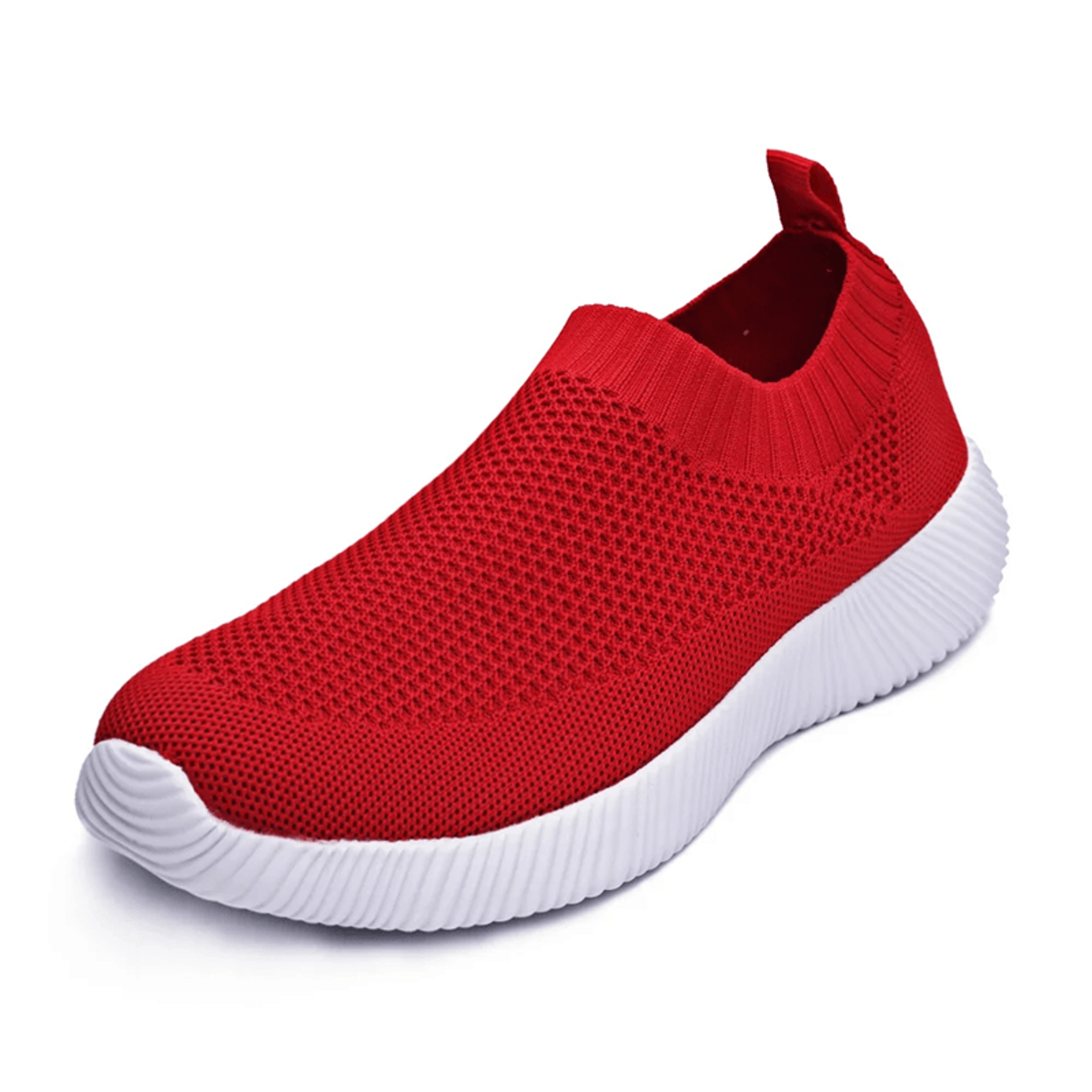 Womens Sock Sneakers Breathable Knit Slip On Walking Shoes 0