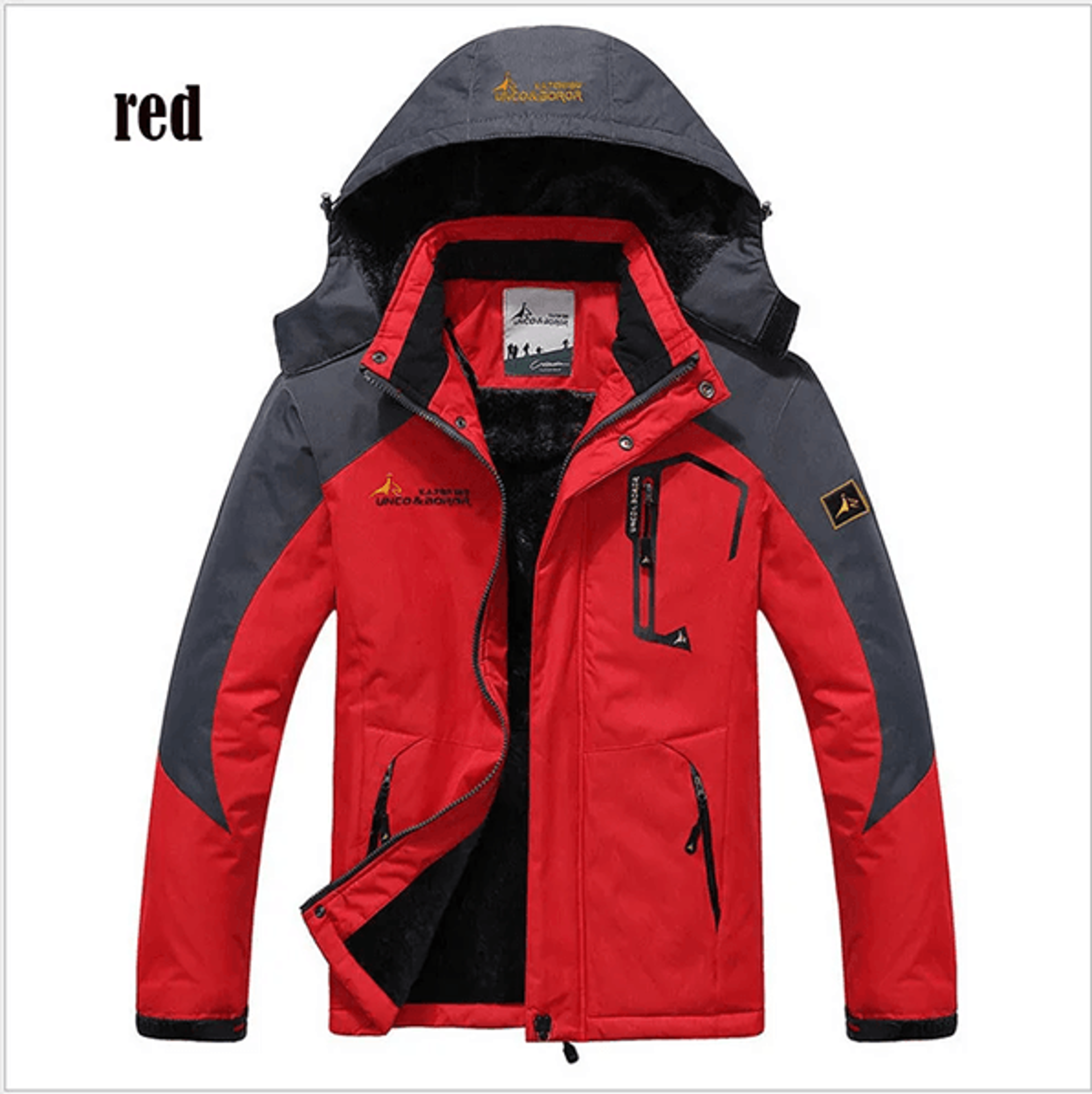 Mens Winter Parka Jacket Thick Warm Windproof Hooded Coat With Fur Lining 4