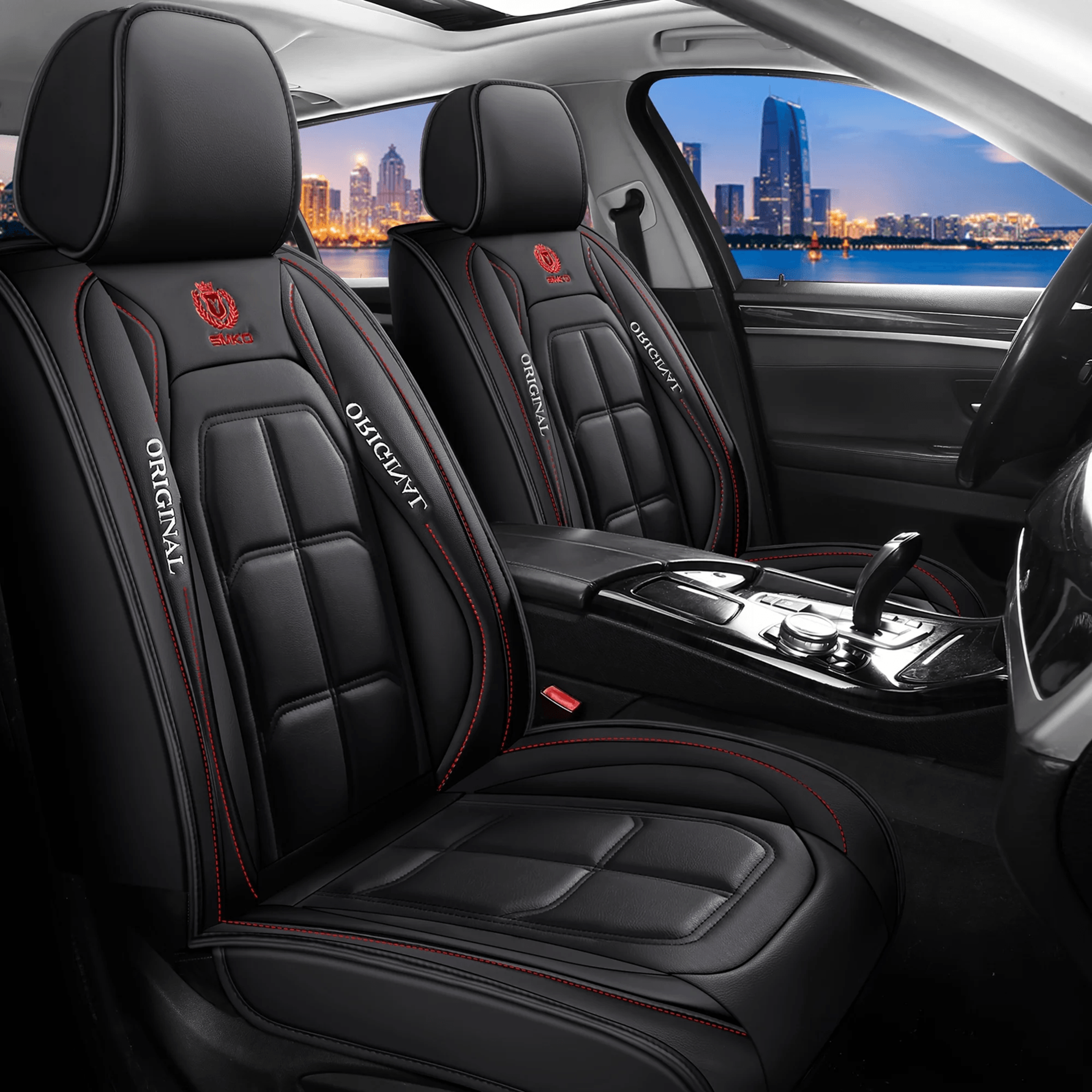 Universal Leather Car Seat Cover All Season Driver And Passenger Protection Pad 5