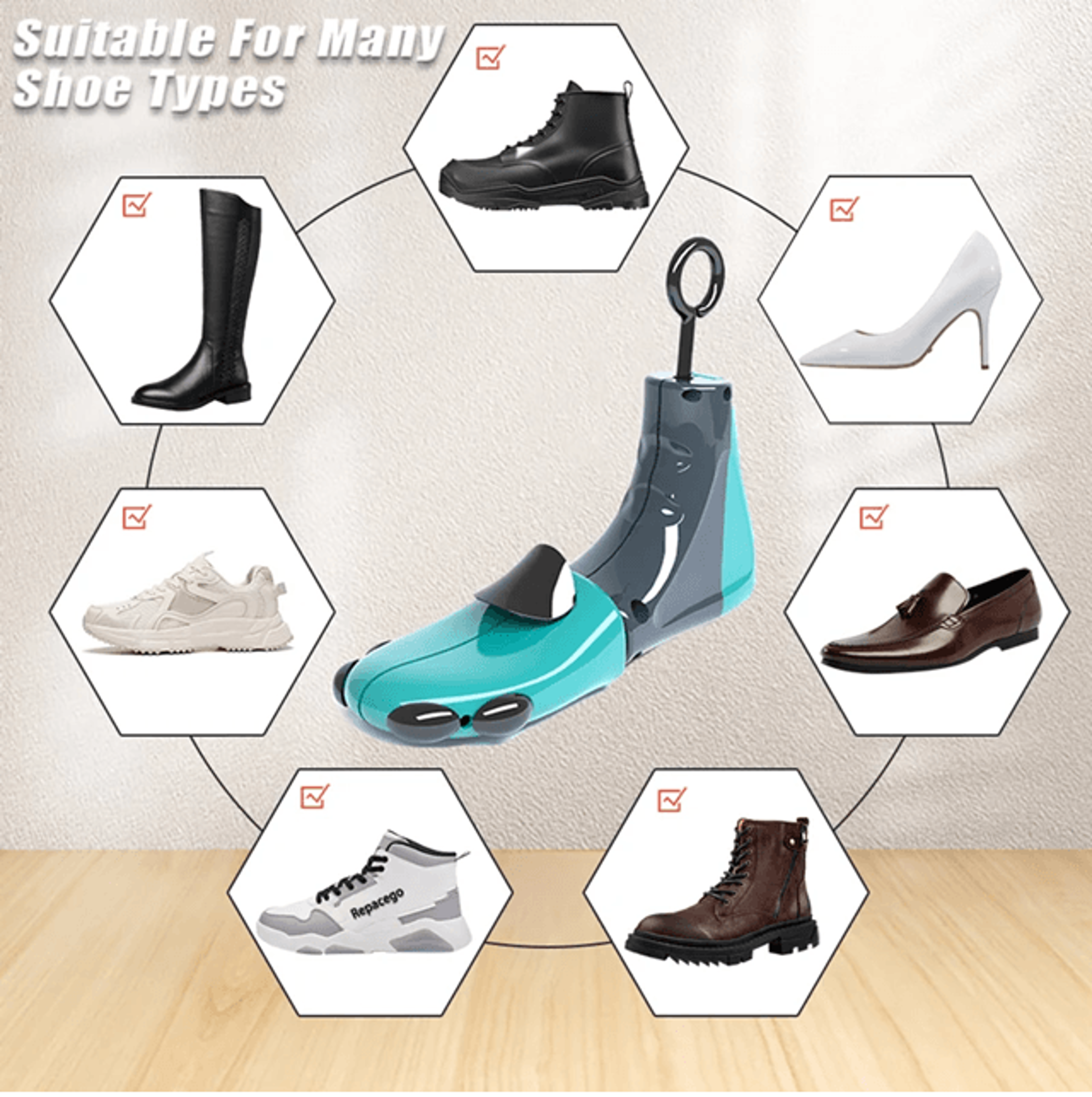 Adjustable Shoe Stretcher For Men And Women Universal Shoe Trees Expander 2
