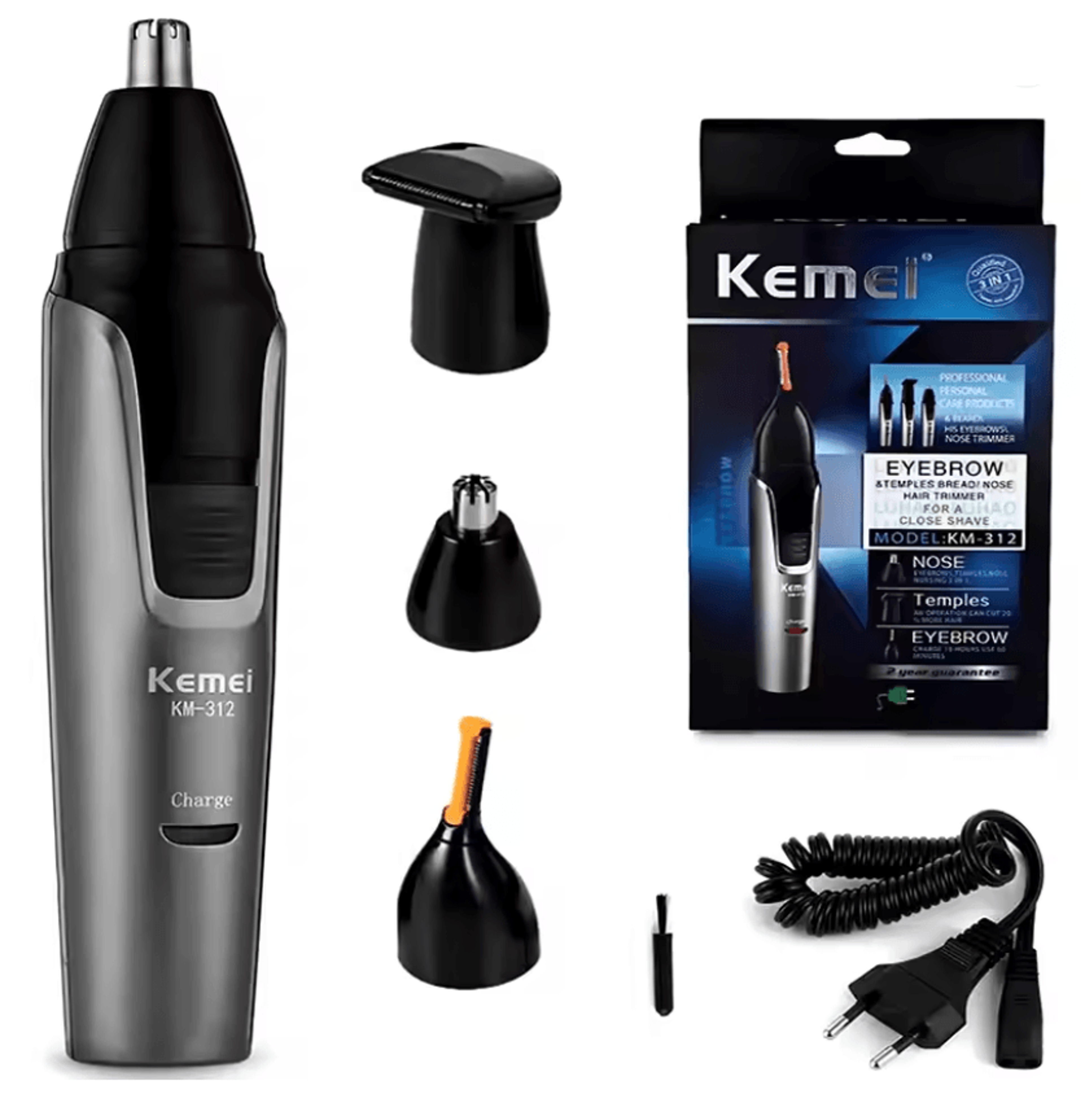2 In 1 Nose Hair Trimmer And Beard Trimmer Rechargeable Grooming Tool For Men 5