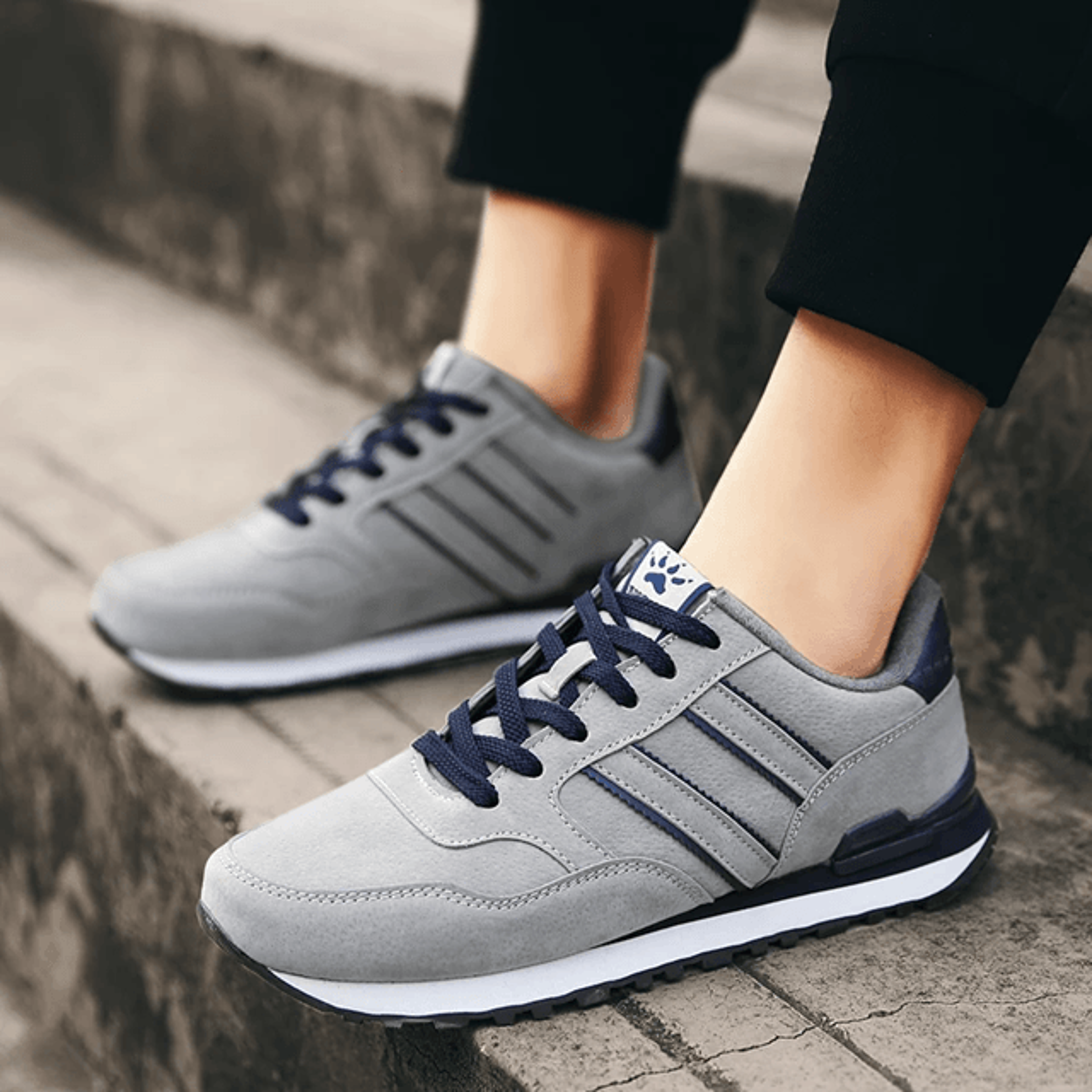 UrbanStep Mens Casual Leather Sneakers 5