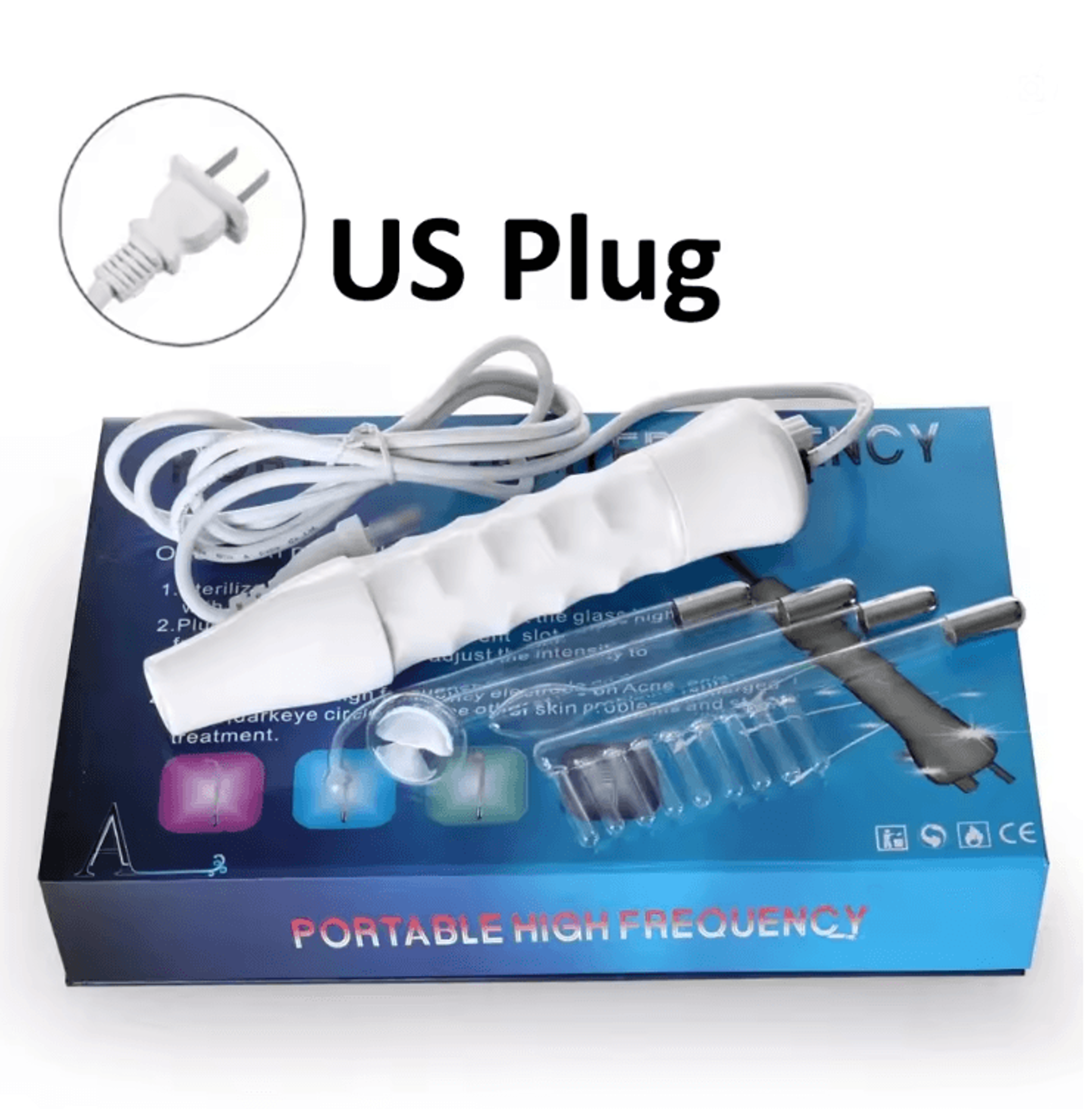 DermaGlow High Frequency Skin Therapy Wand For Acne And Wrinkle Reduction 3
