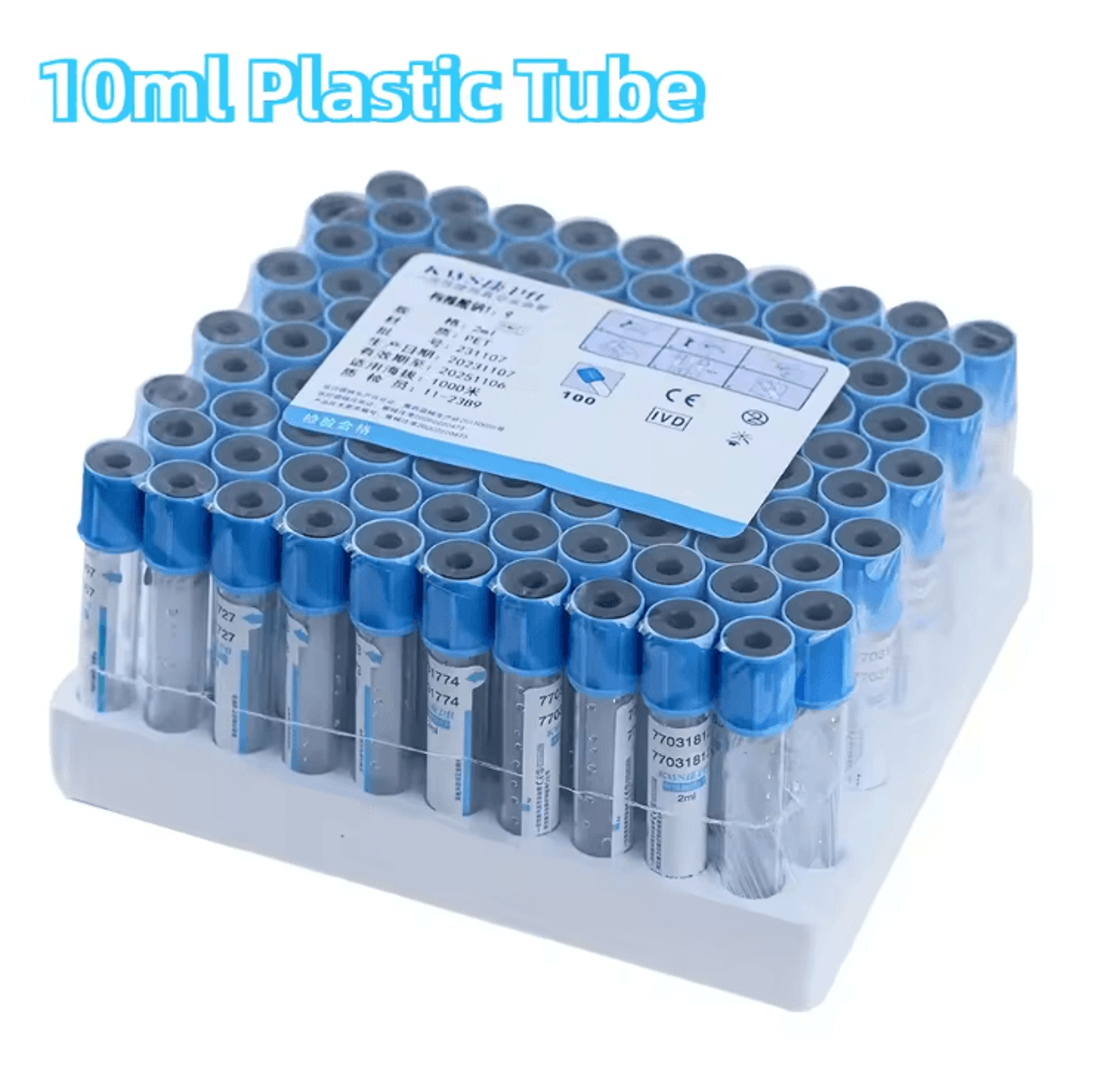 Sterile Sodium Citrate Blood Collection Tubes For Coagulation Testing 100pcs 4