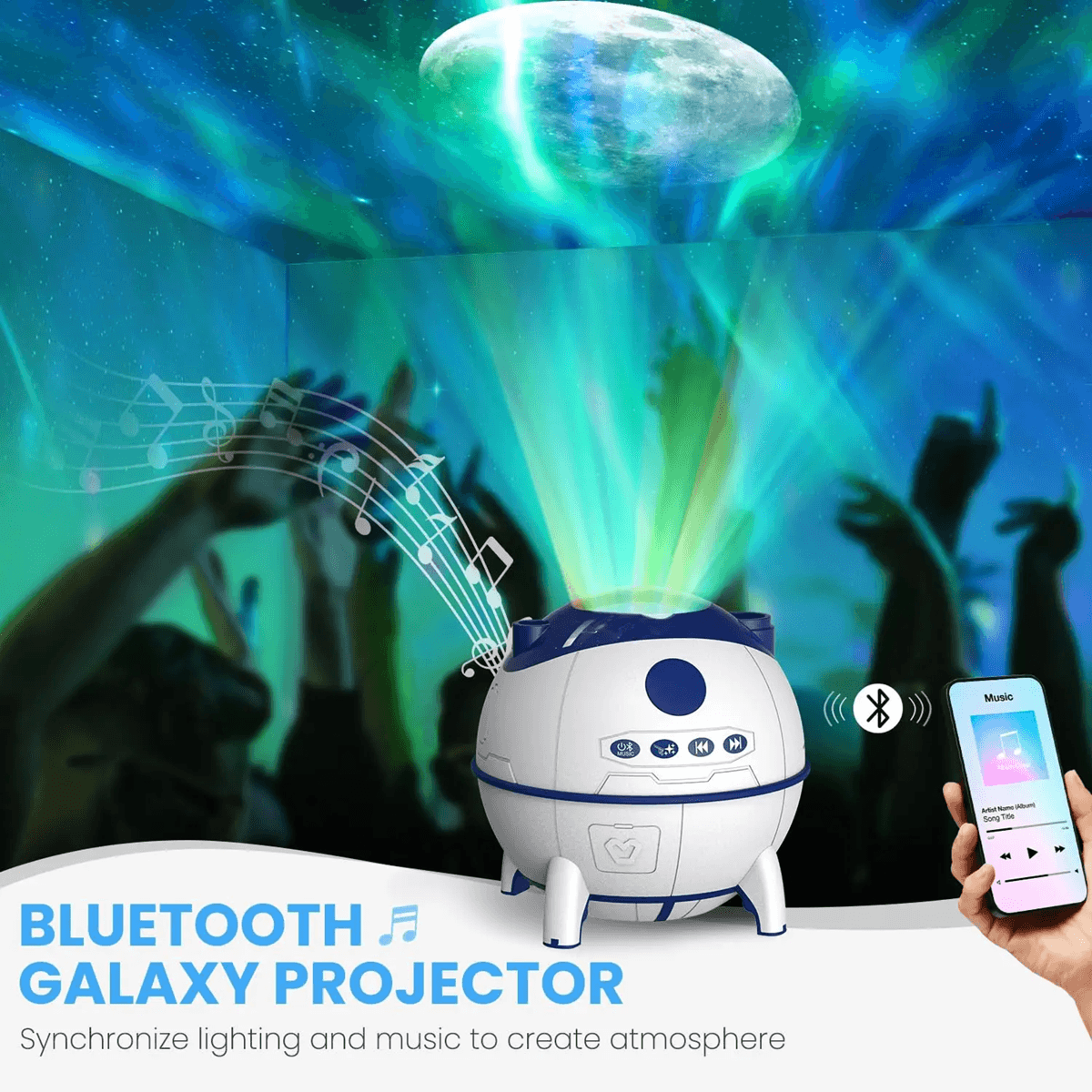 Galaxy Projector Night Light For Kids And Adults With Planetarium Sky Effect 2