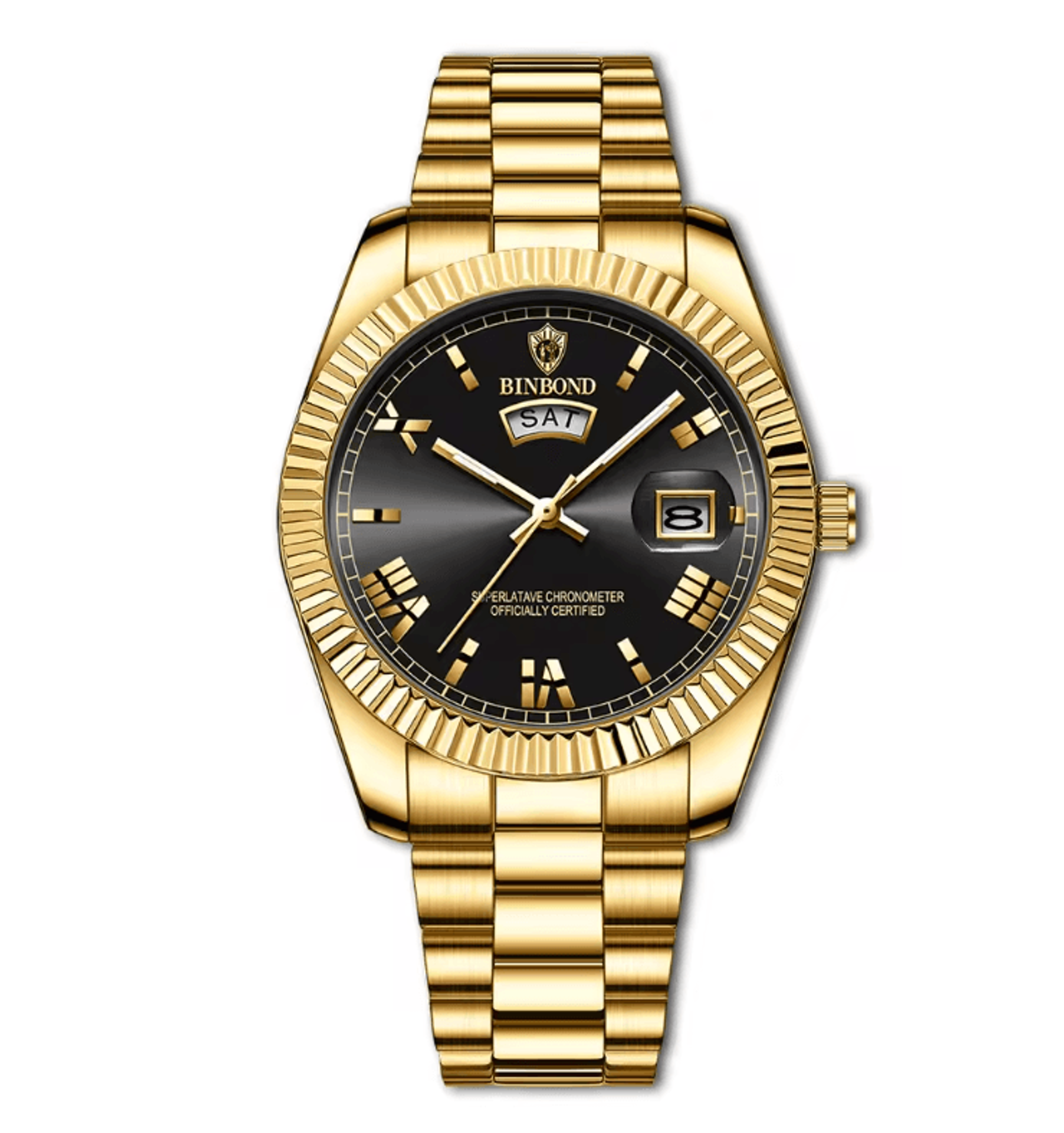 Mens Business Sports Quartz Watch Waterproof Luminous Calendar Wristwatch 3