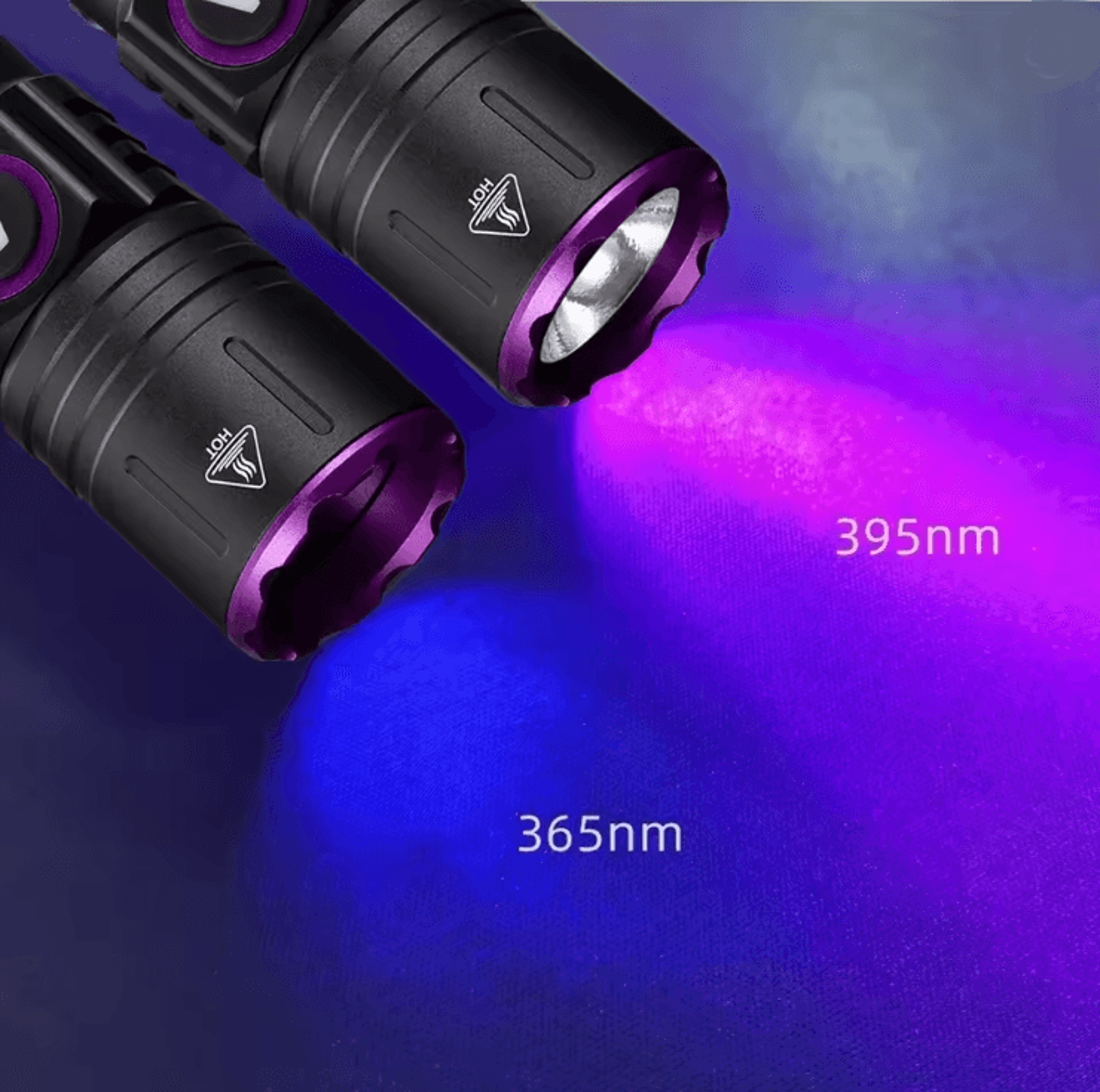 15W UV Blacklight Flashlight 365nm USB Rechargeable For Pet Stains Money And Mineral Detection 1