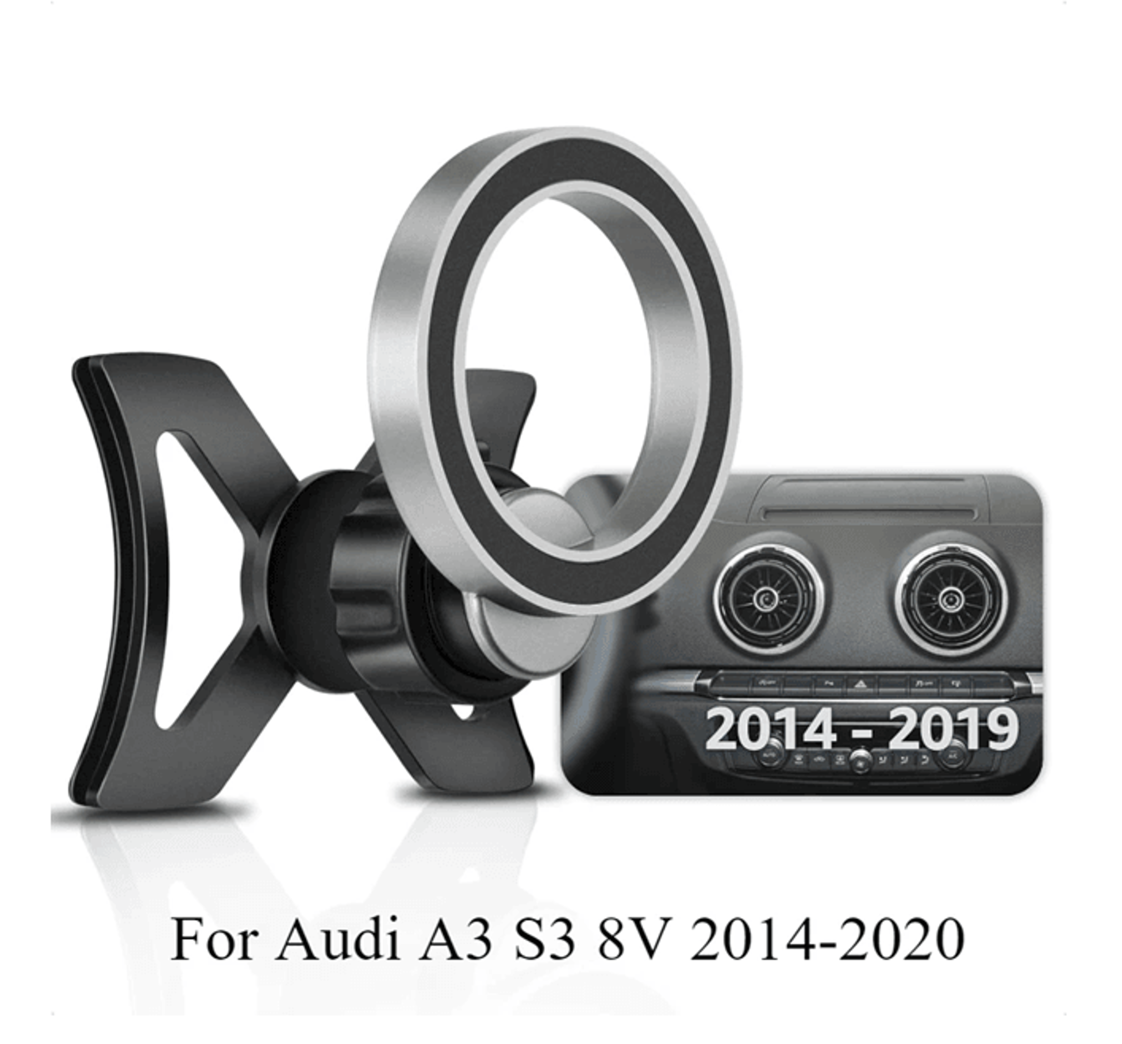 Magnetic Phone Holder For Audi A3 S3 8V Air Vent Mount With Magsafe Support 2