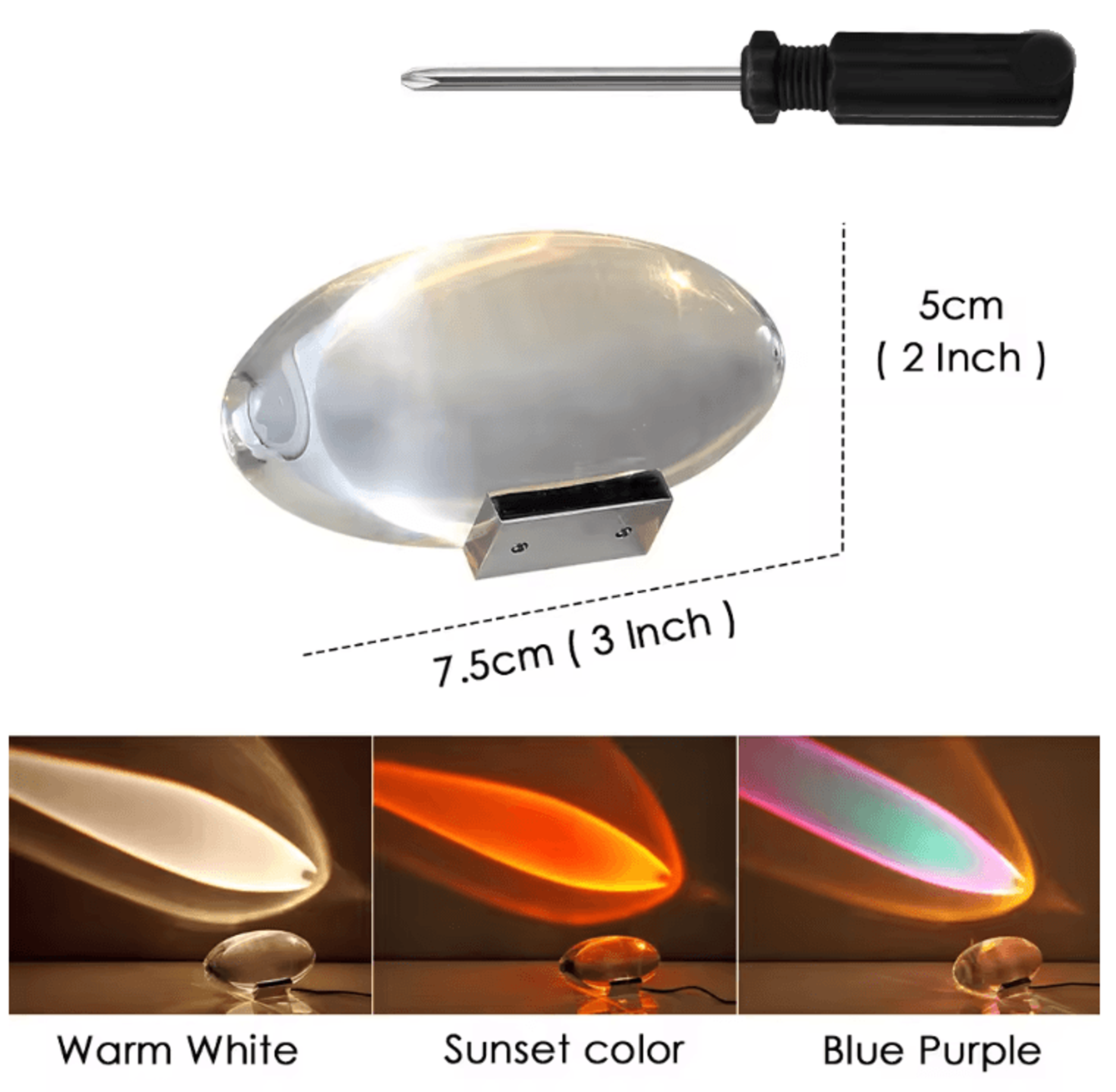 Italian Designer Crystal LED Table Lamp Egg Shaped Night Light 1