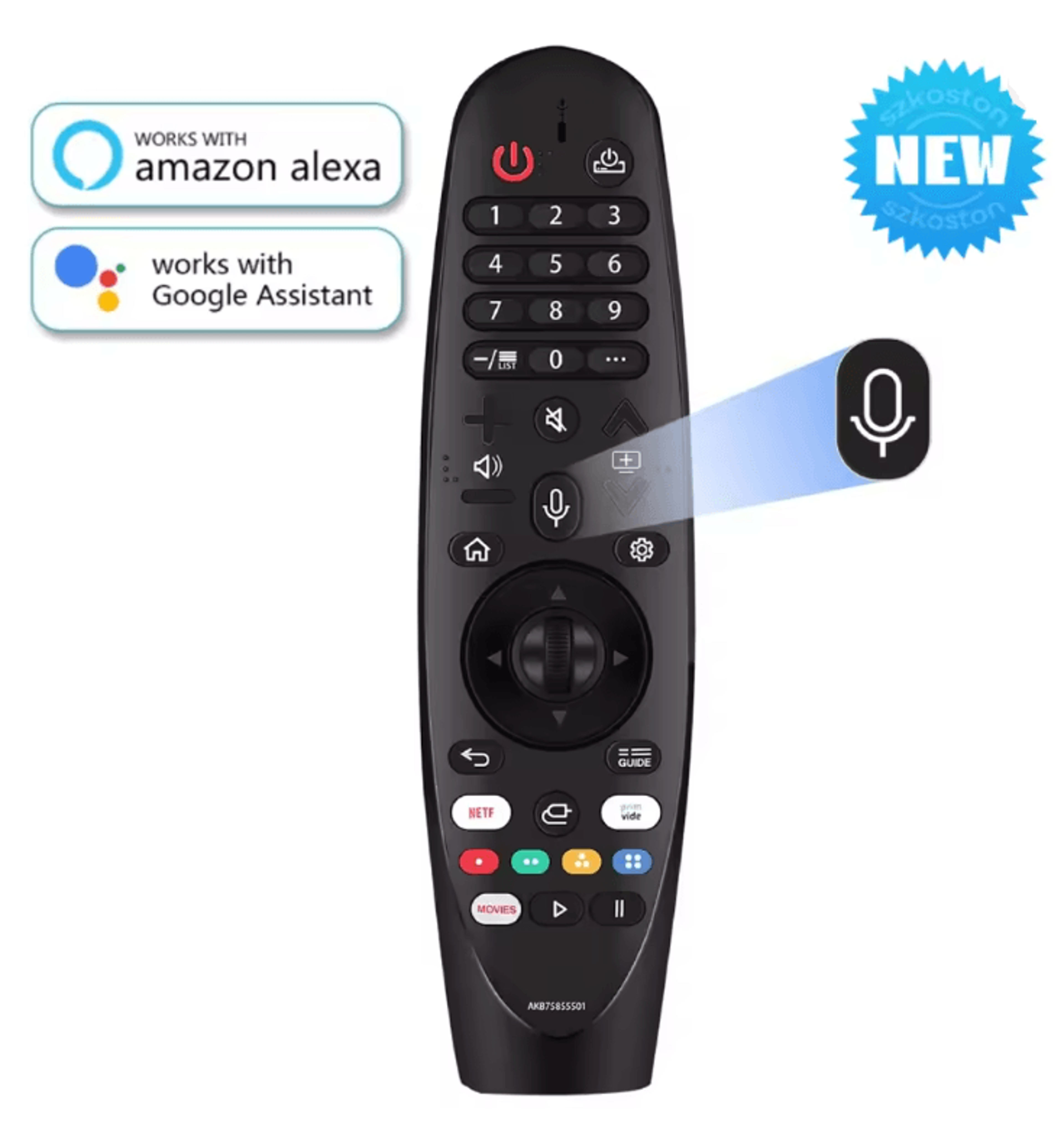 Voice Magic Remote Replacement For LG Smart TVs Universal Remote With Pointer And Voice Function 0