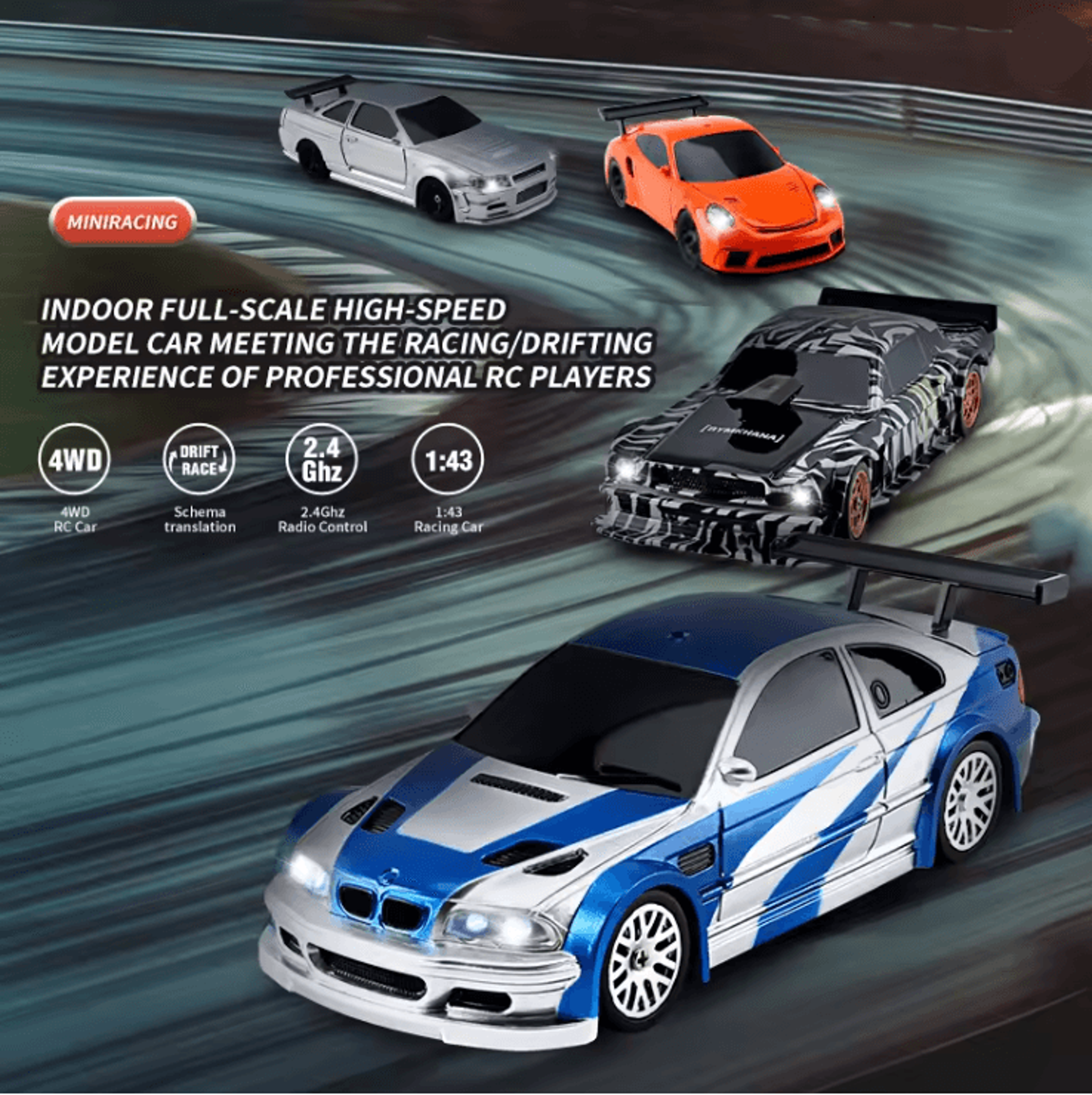 Mini RC Drift Car With 4WD And High Speed Remote Control Racing Design 1