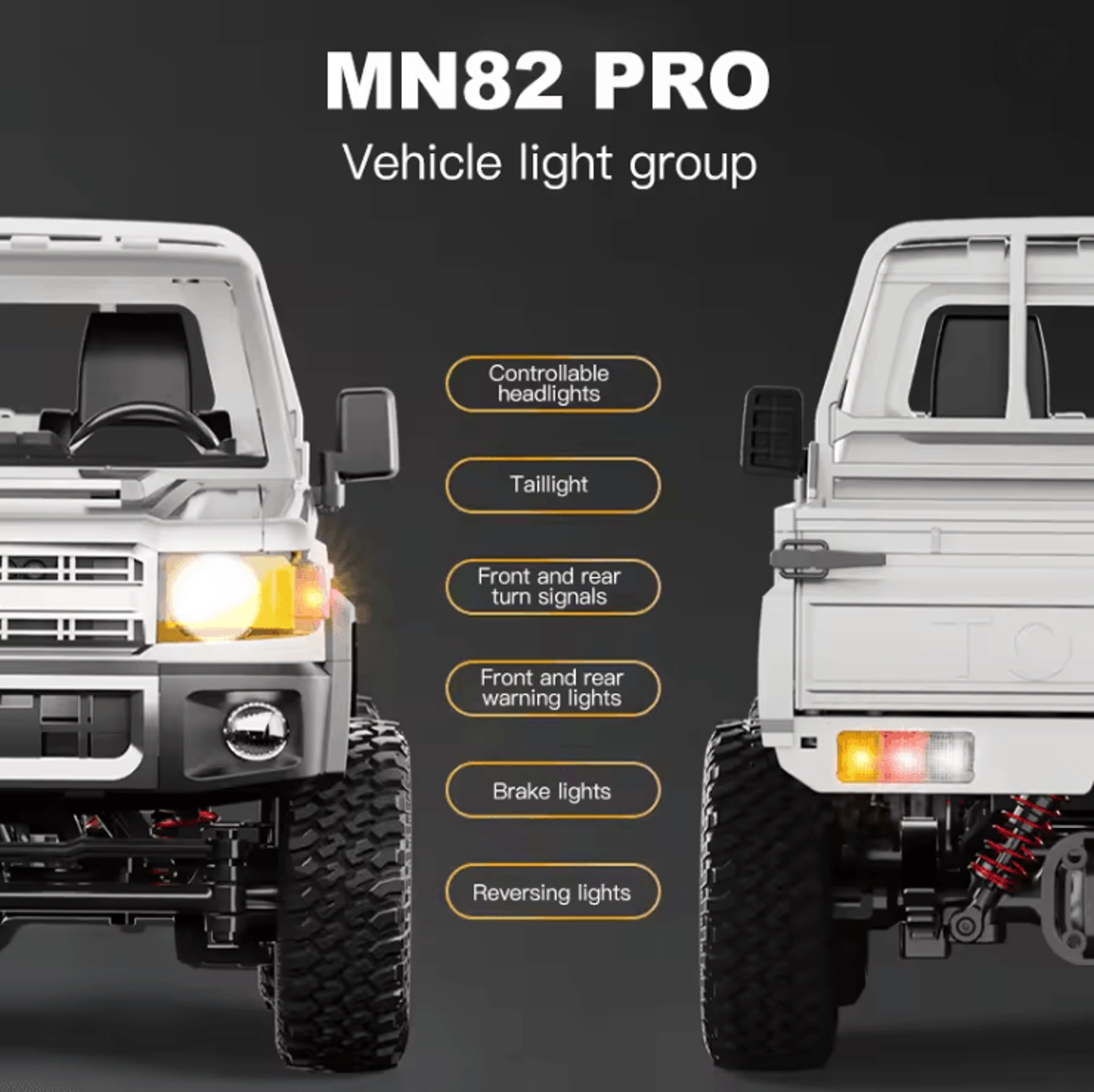 1 To 12 Scale RC Off Road Truck With 4WD And Controllable Headlights 1