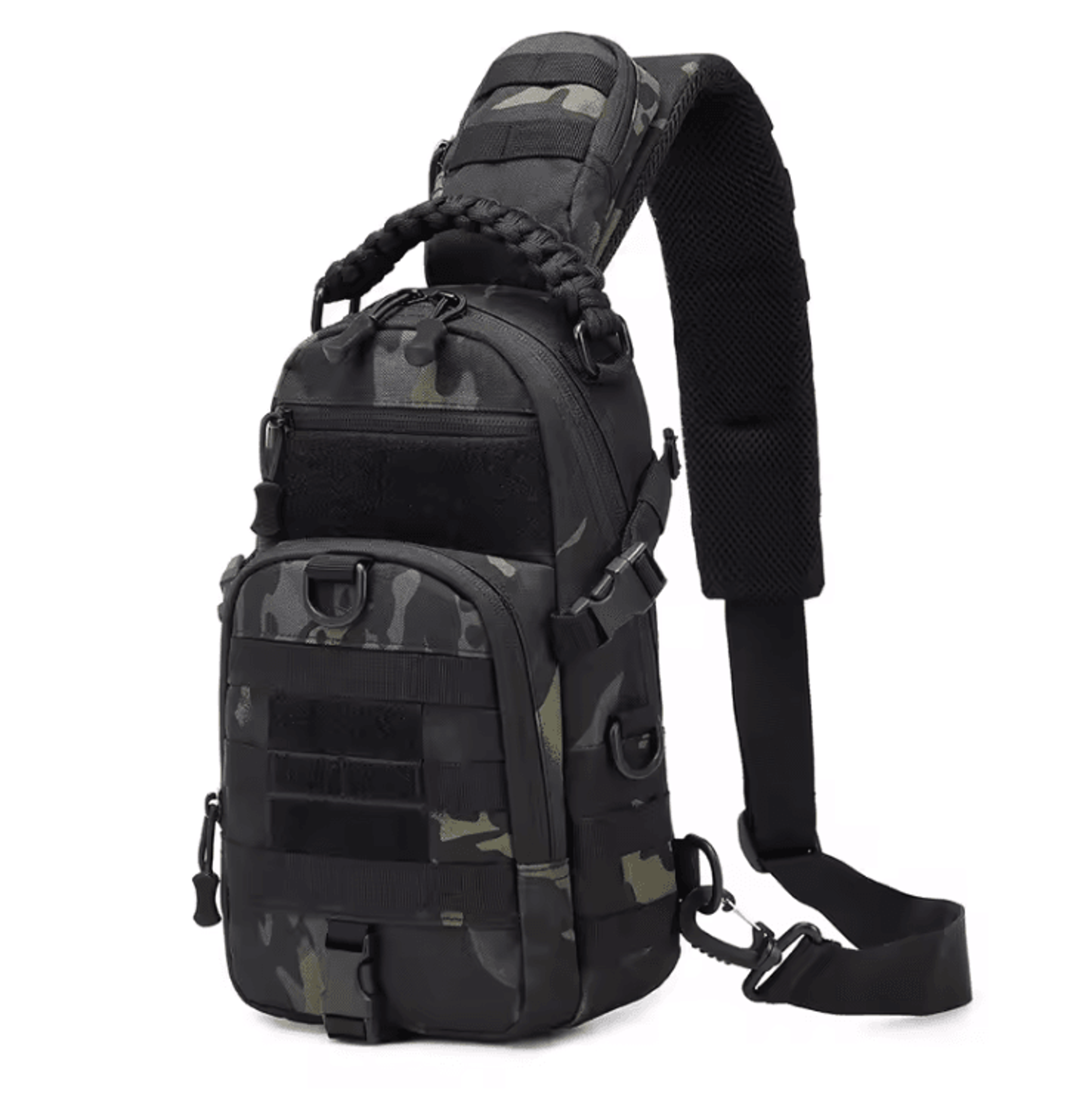 TrekGuard Tactical Chest Sling MOLLE Fanny Pack And Outdoor Shoulder Backpack 3