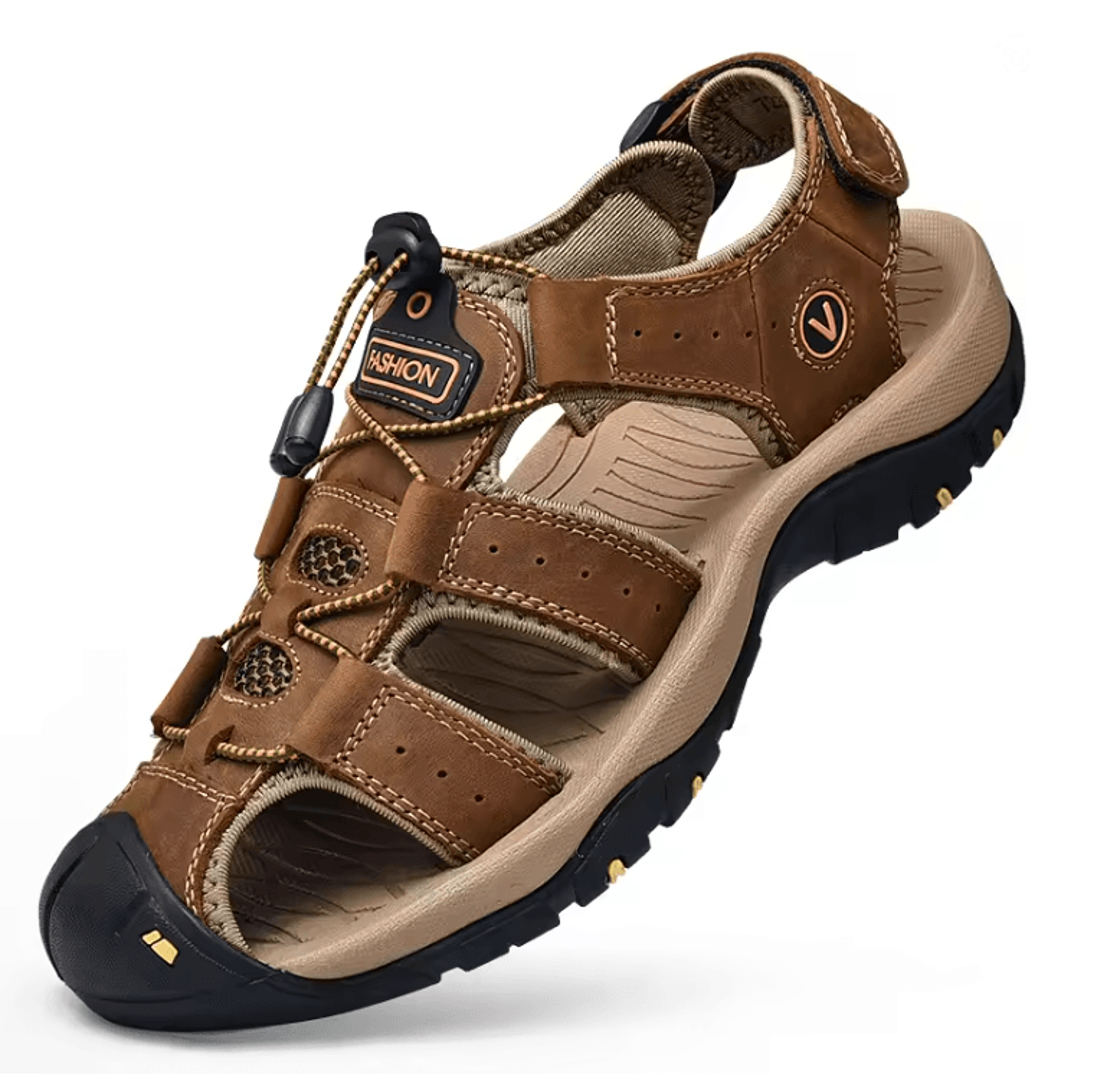 Mens Genuine Leather Sandals Casual Summer Outdoor Beach Shoes 3