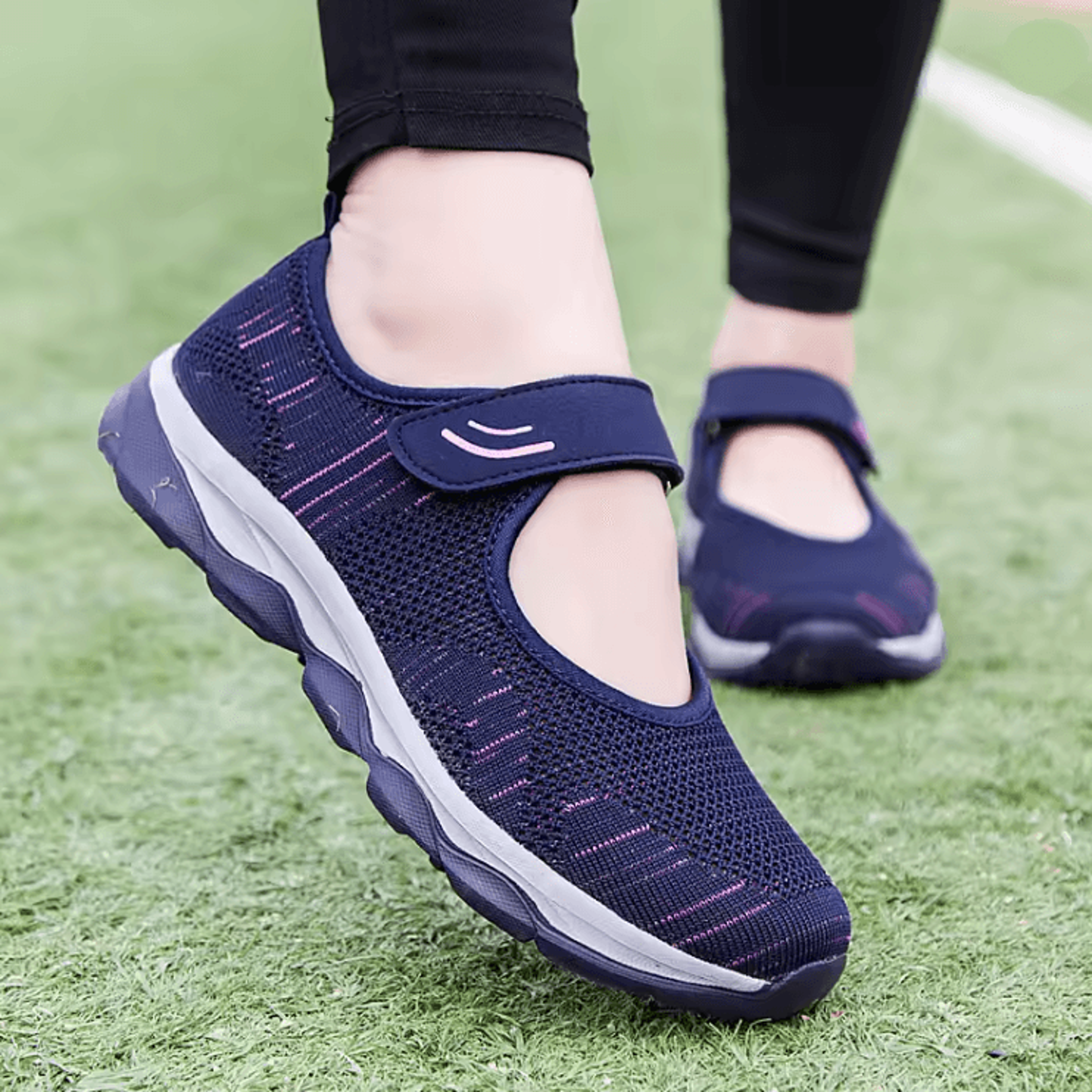 Summer Breathable Mesh Sneakers For Women Flat Platform Casual Shoes 0