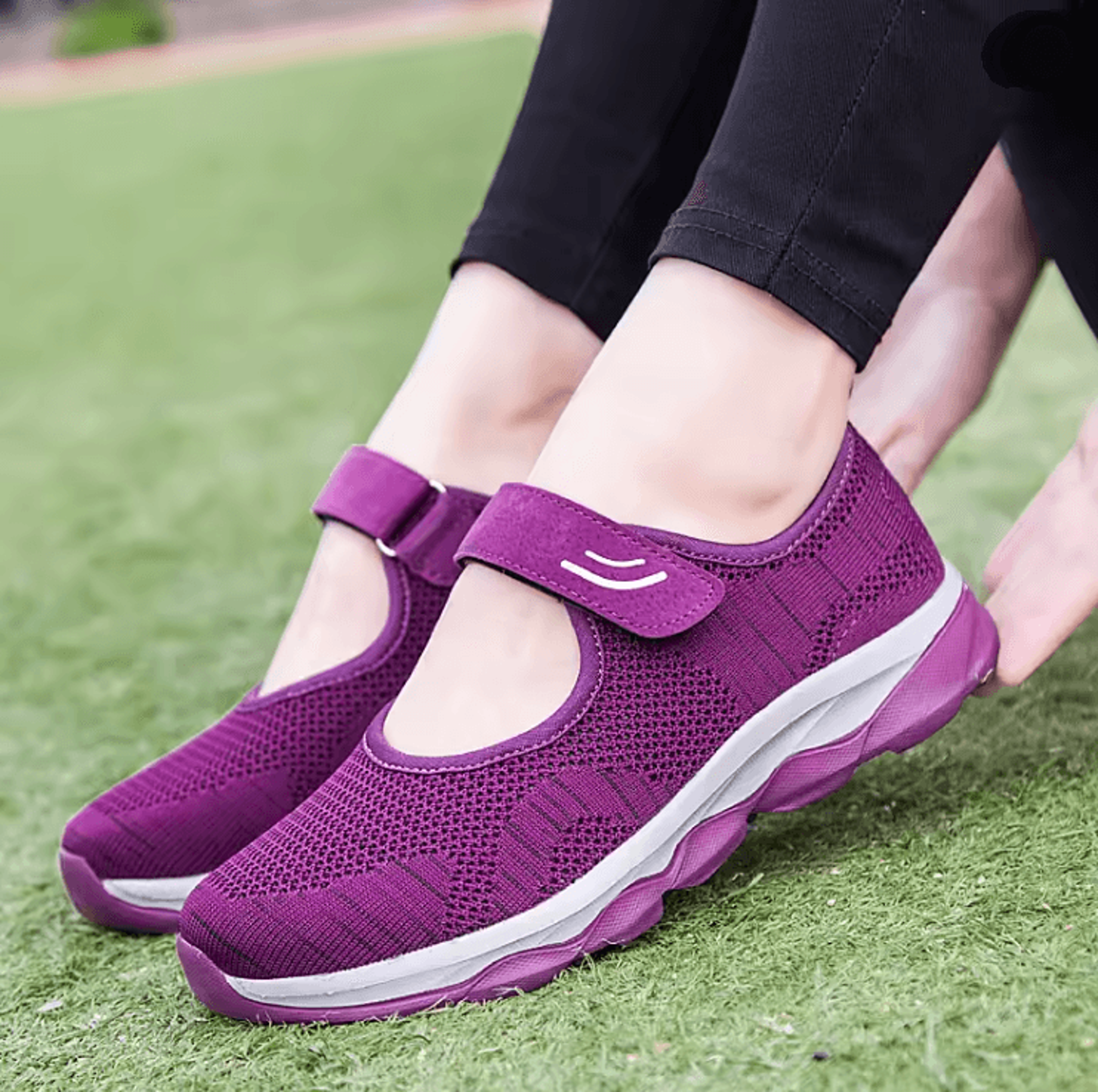 Summer Breathable Mesh Sneakers For Women Flat Platform Casual Shoes 2