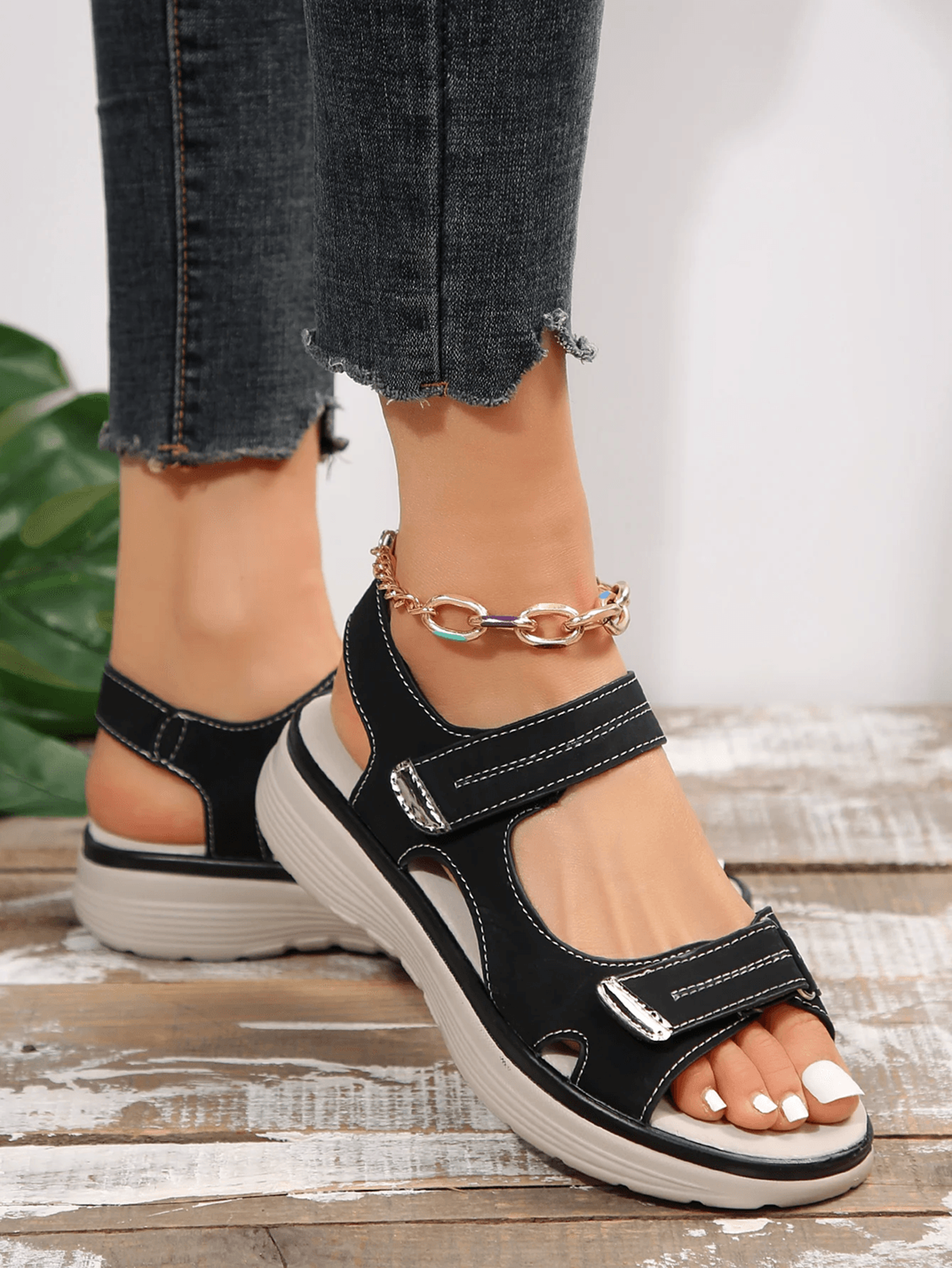Summer Wedge Sandals For Women Lightweight Non Slip Platform Beach Shoes 0