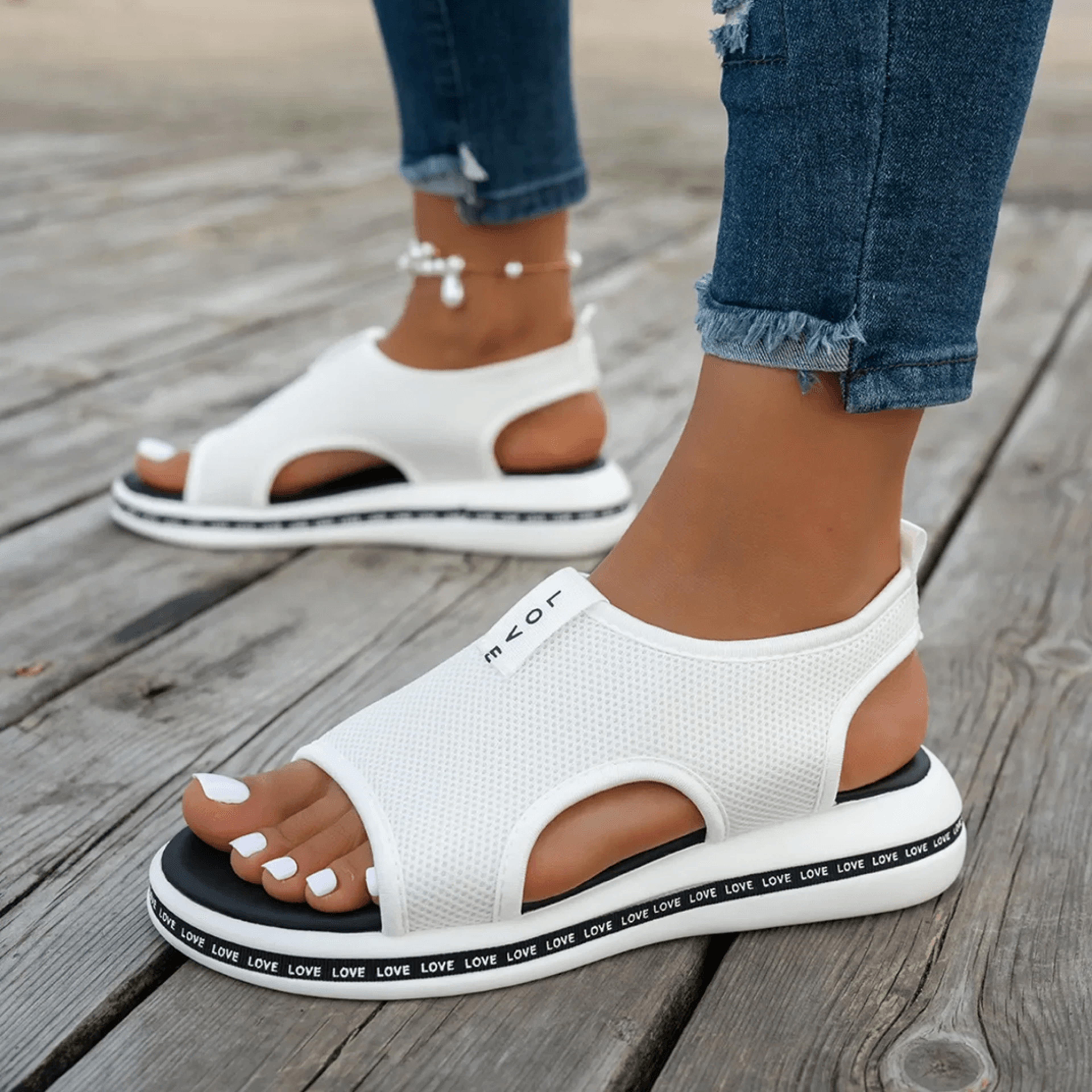 Breathable Mesh Women Sandals Open Toe Platform Summer Shoes 3