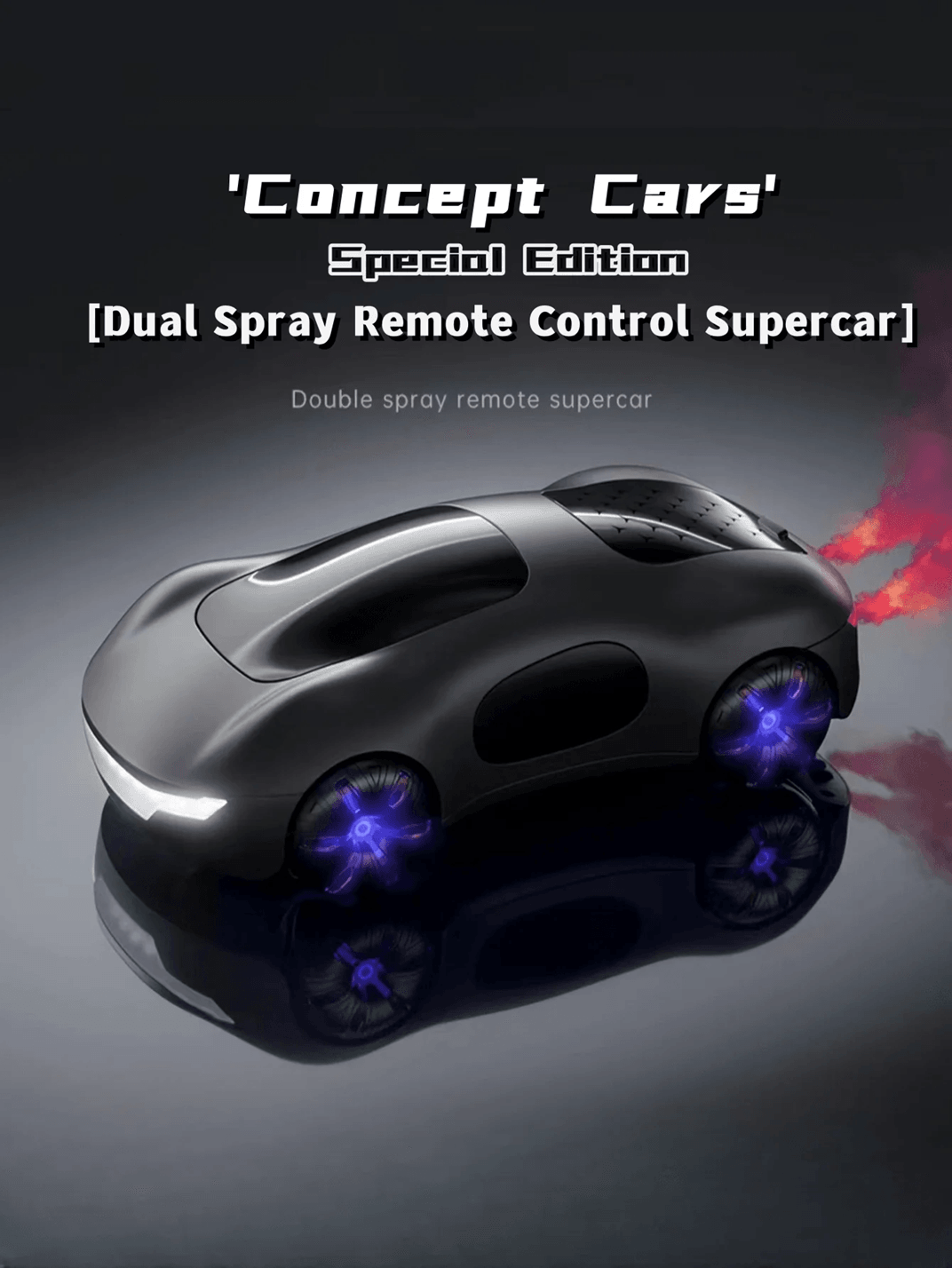 Remote Control Car With Dual Spray Lights And Sound Four Wheel Drive Toy 0