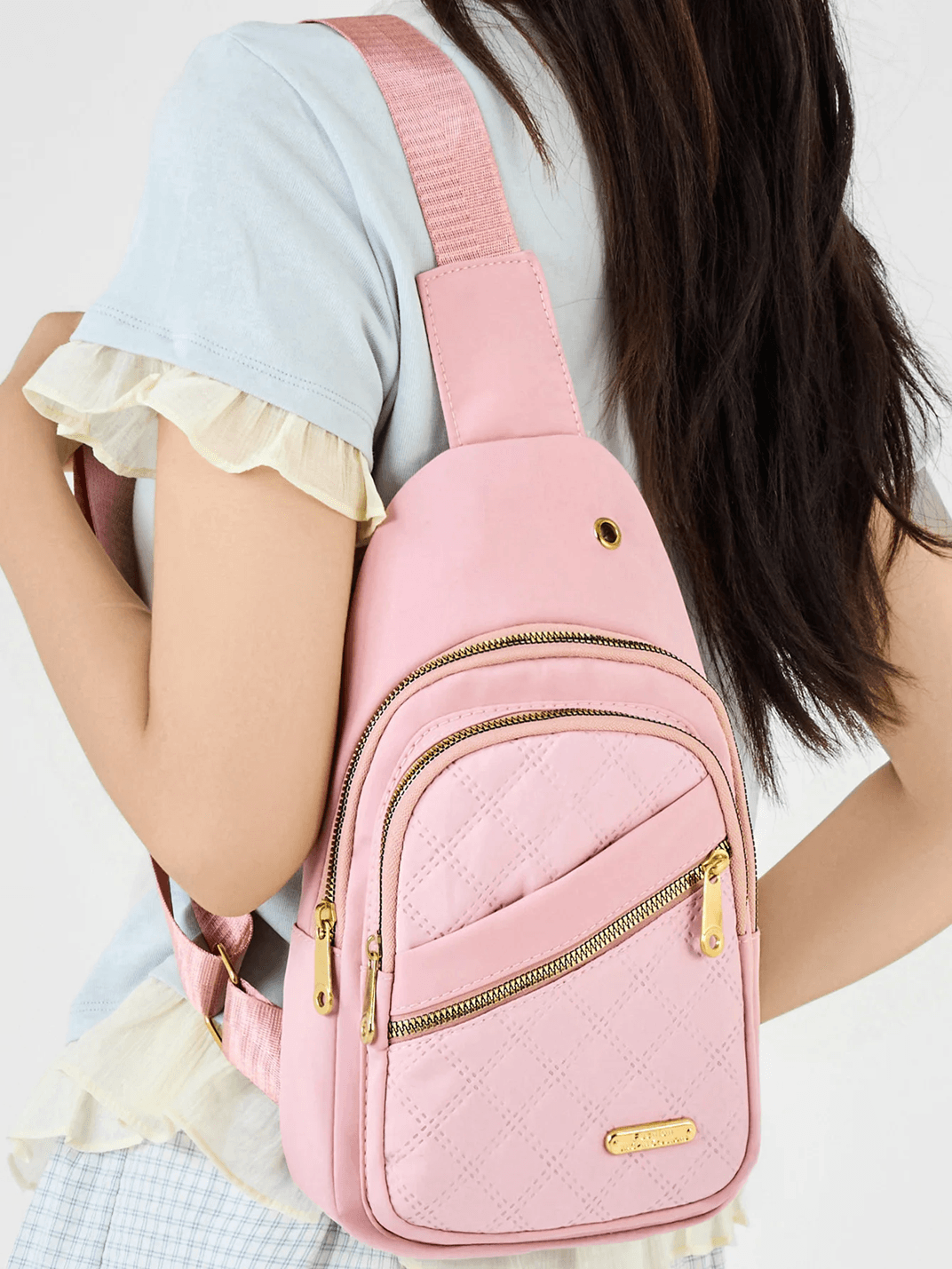Womens Casual Chest Bag Lightweight Travel Shoulder Bag 0