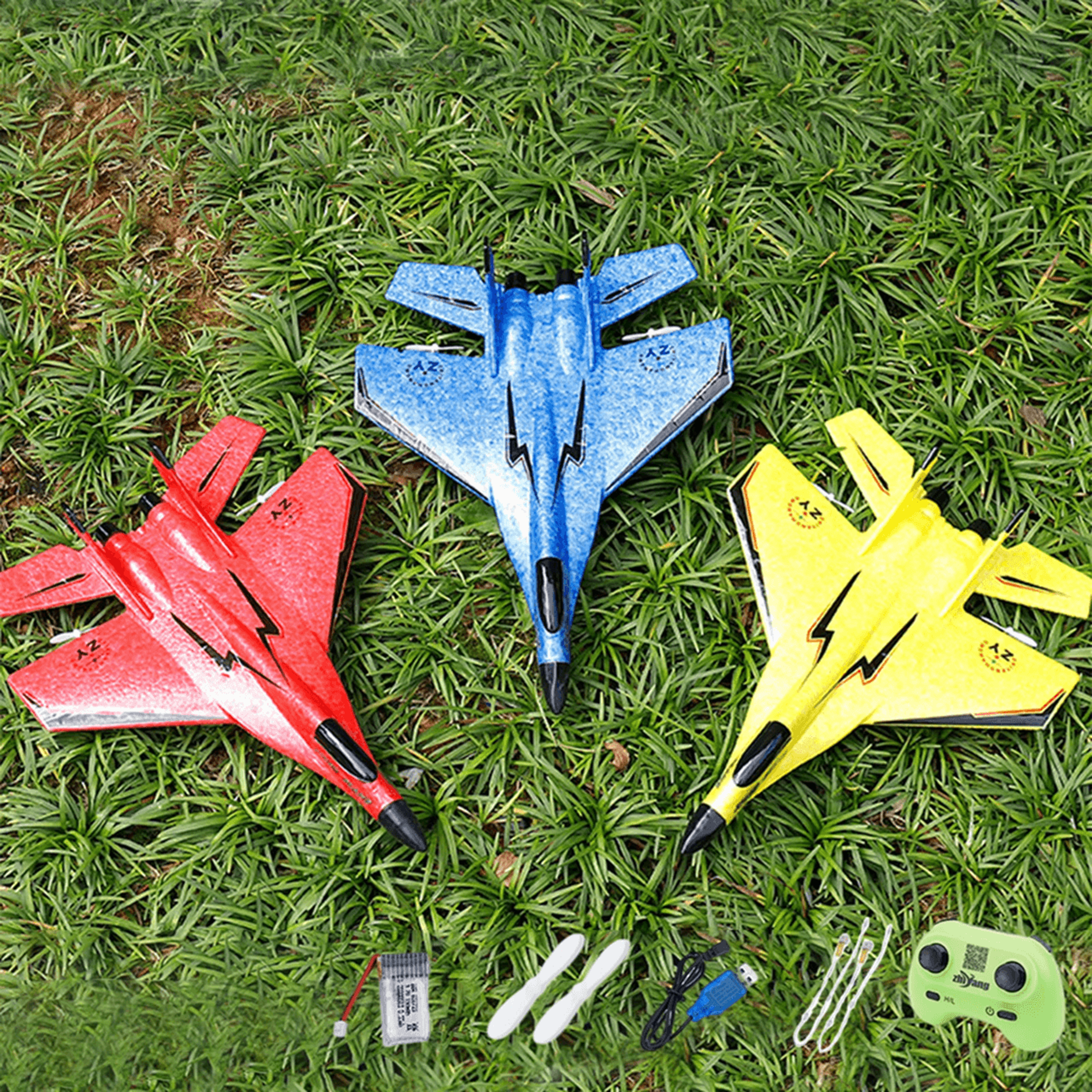 RC Glider Jet Fighter With Night Lights And Anti Falling Design For Beginners 0