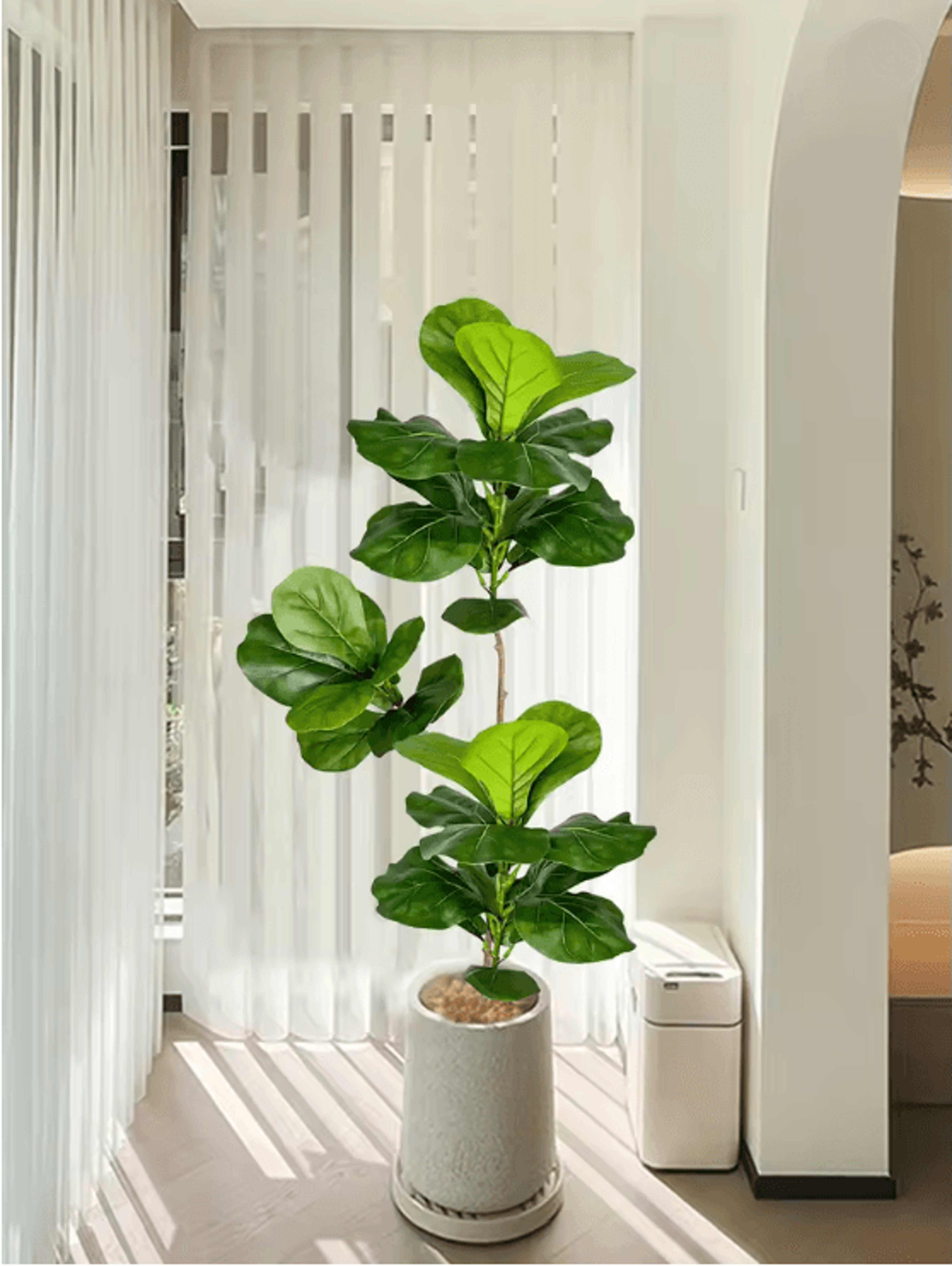 EverVerde Large Artificial Ficus Tree 0