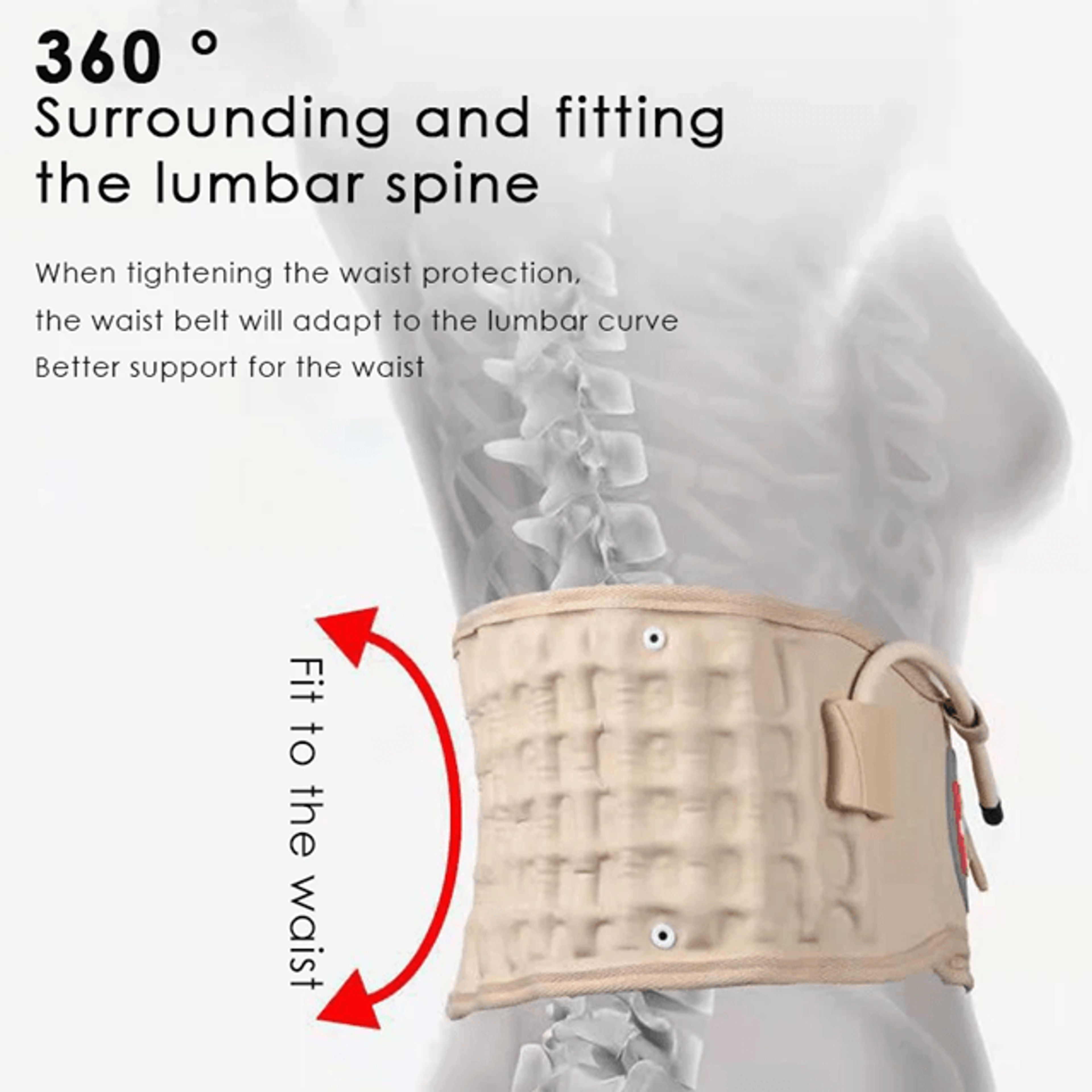 AirLift Inflatable Lumbar Traction Belt 1
