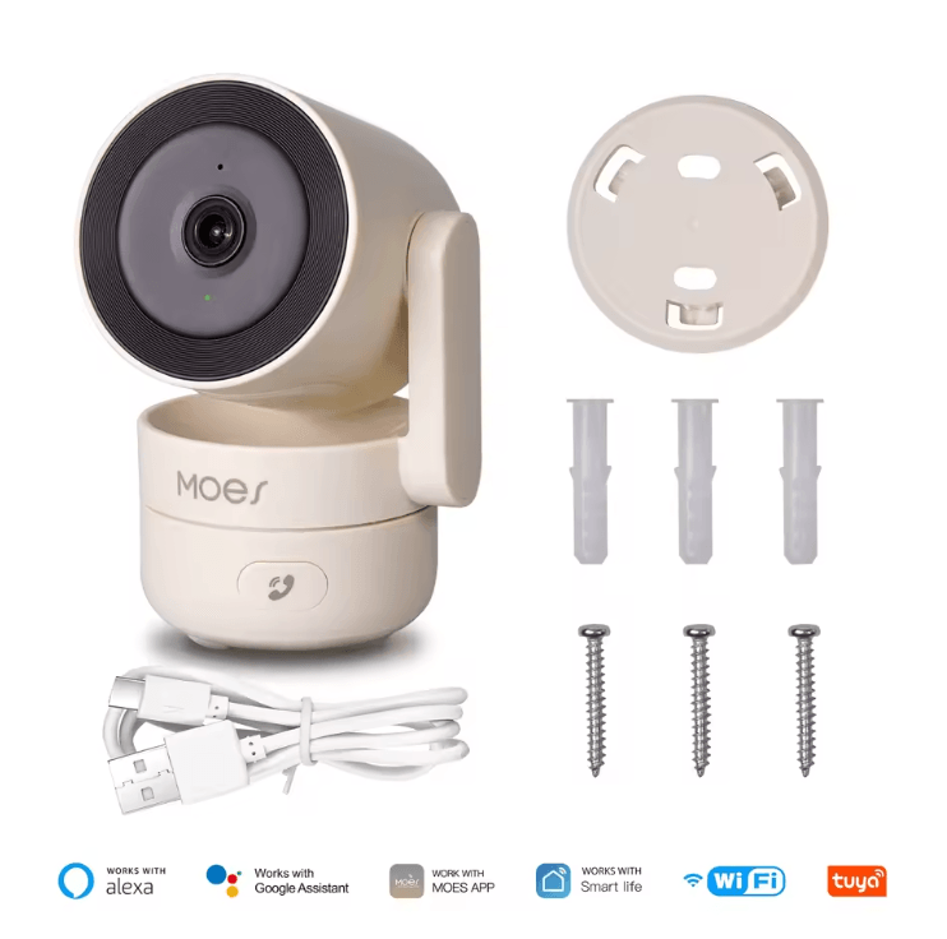 HomeGuard 4MP Tuya WiFi Smart Security Camera With Pan Tilt And Night Vision 3