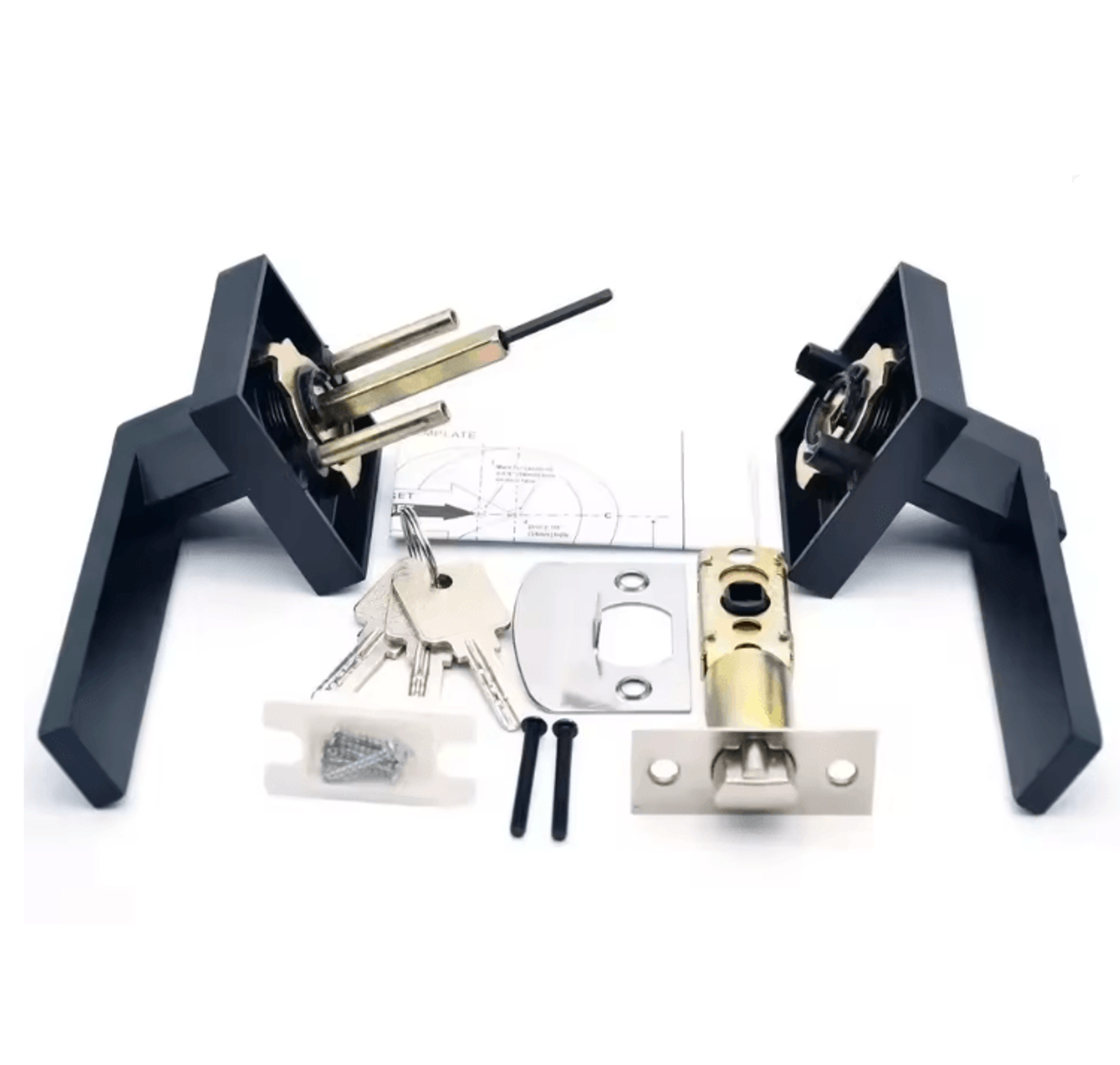 SecureLatch HeavyDuty Interior Door Handle Lock Kit 3