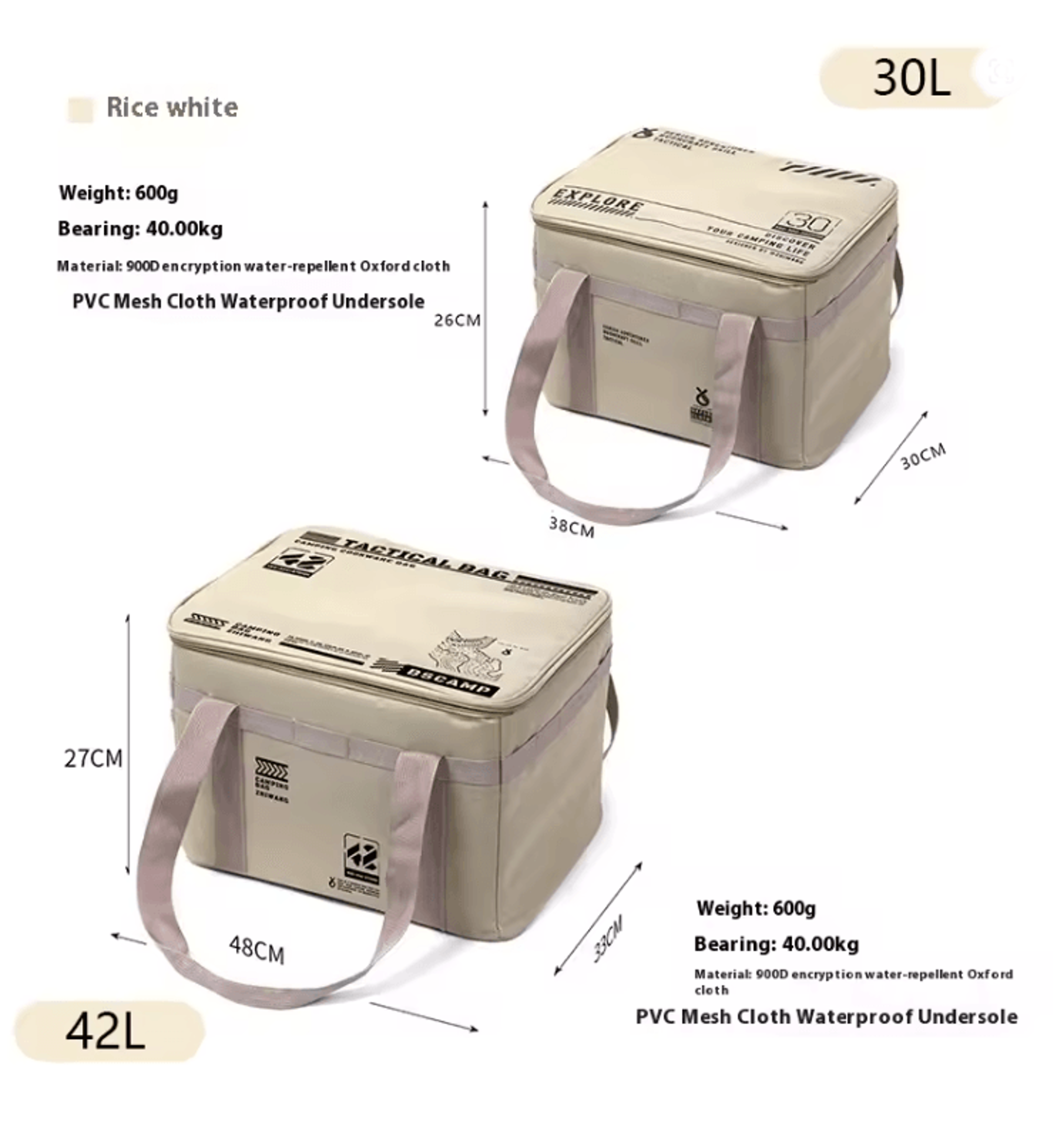 TrailMate Tactical Camping Storage Bag With Insulated Folding Design And MultiCompartment Organizer 8