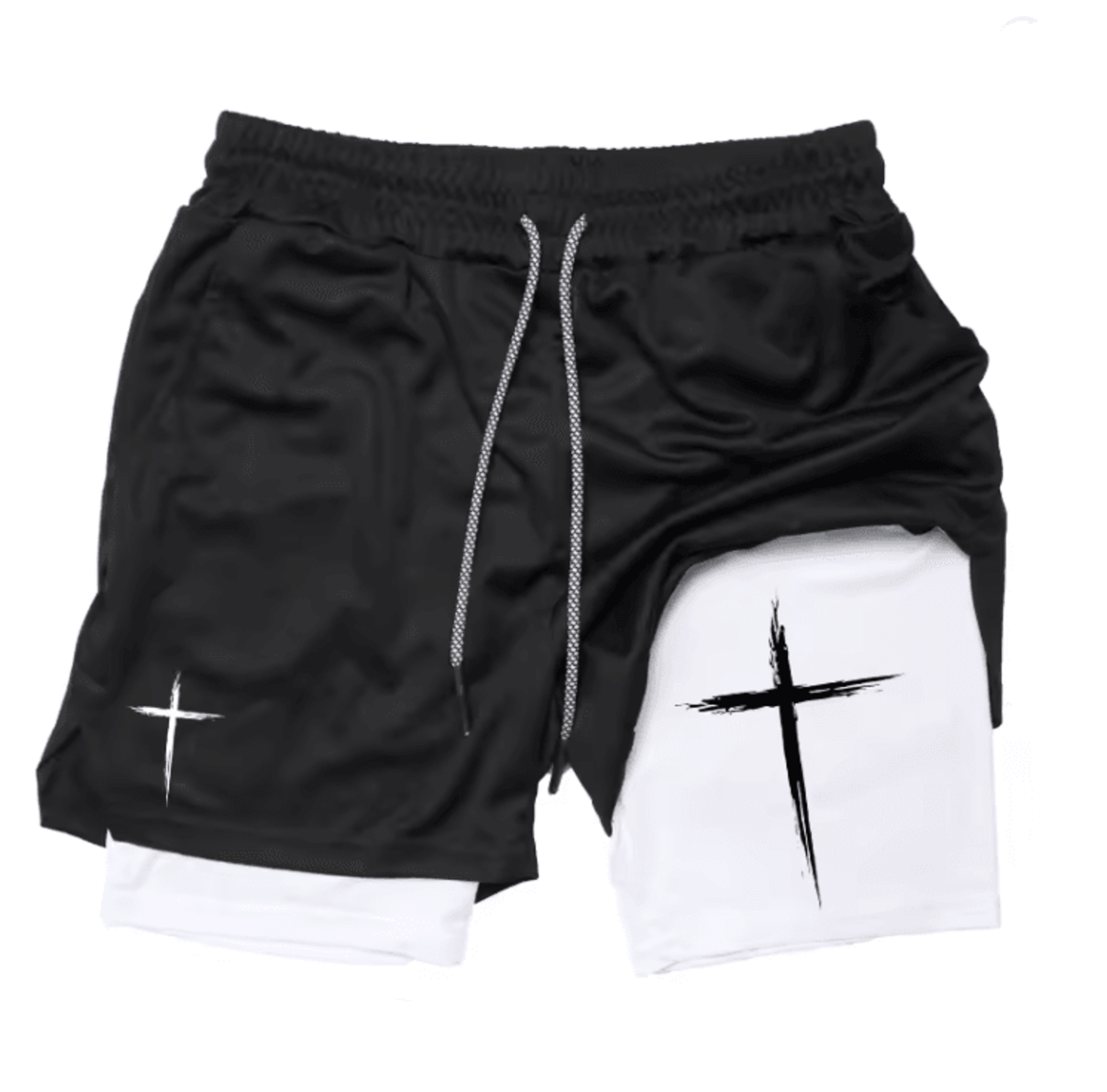 FlexCore 2 In 1 Mens Performance Shorts  Breathable Gym Running Shorts 0