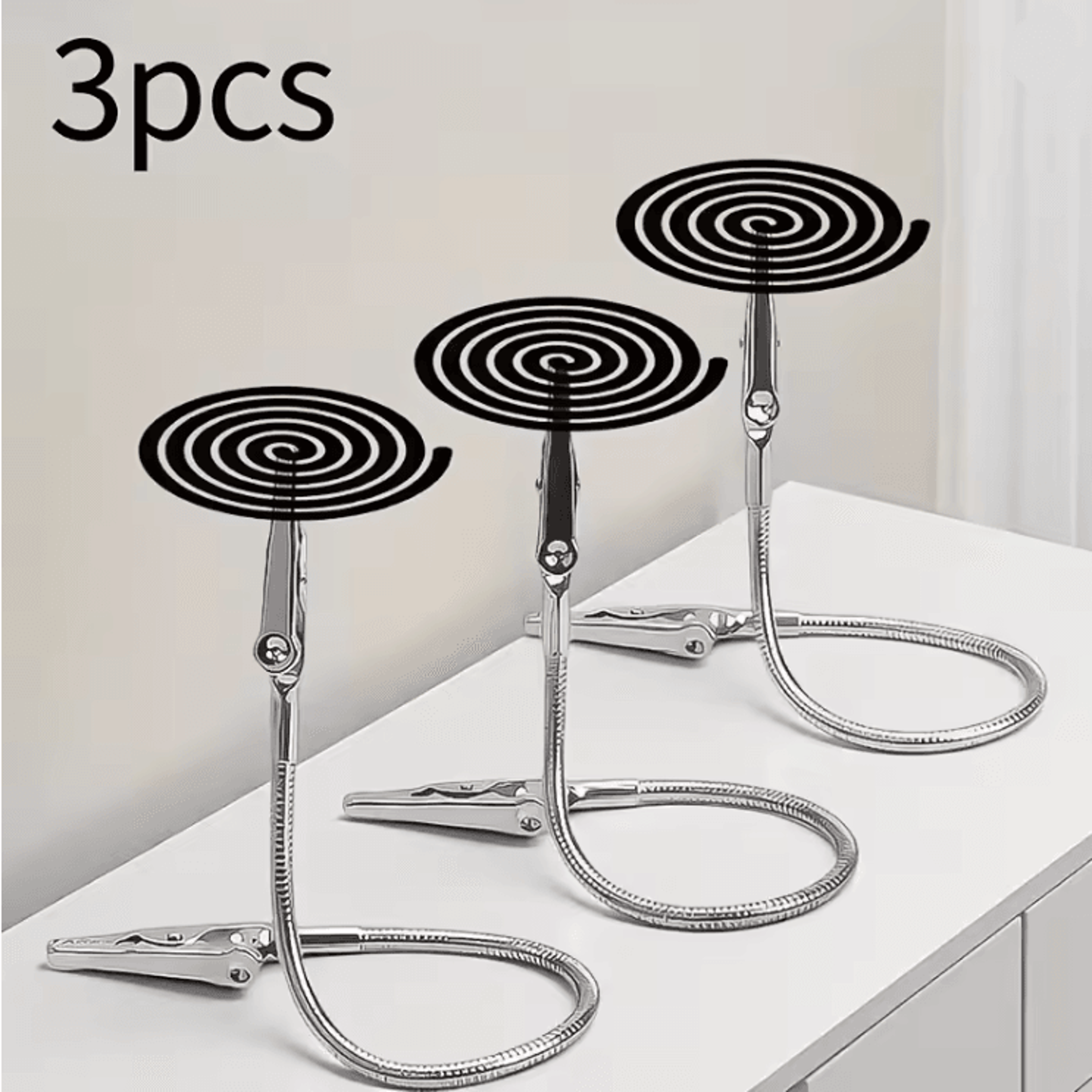 DualGrip Mosquito Coil Holder Flexible Double Ended Clip 3