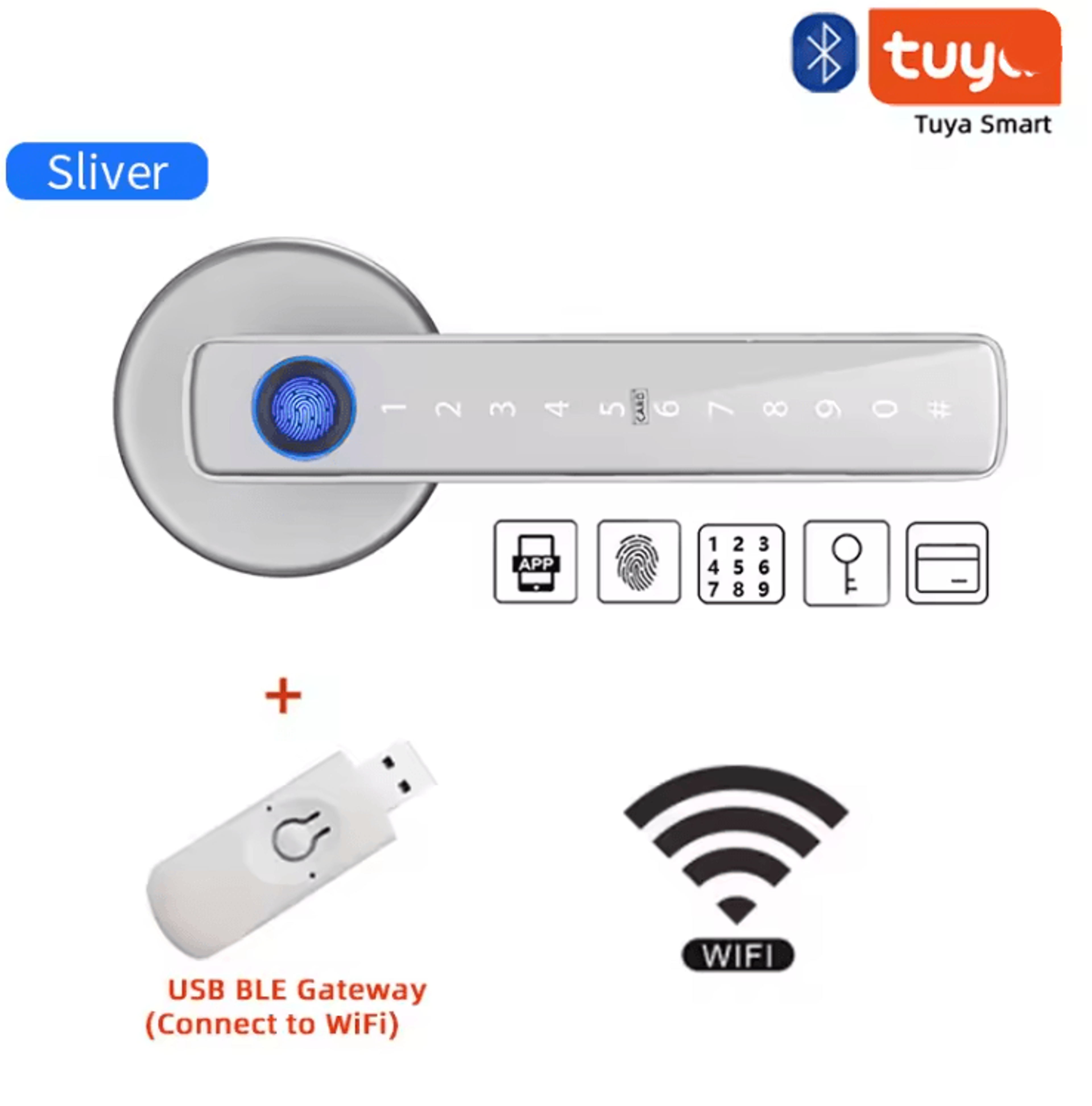 SmartSecure M5 Tuya Fingerprint Door Lock With App Control And Keyless Entry 7