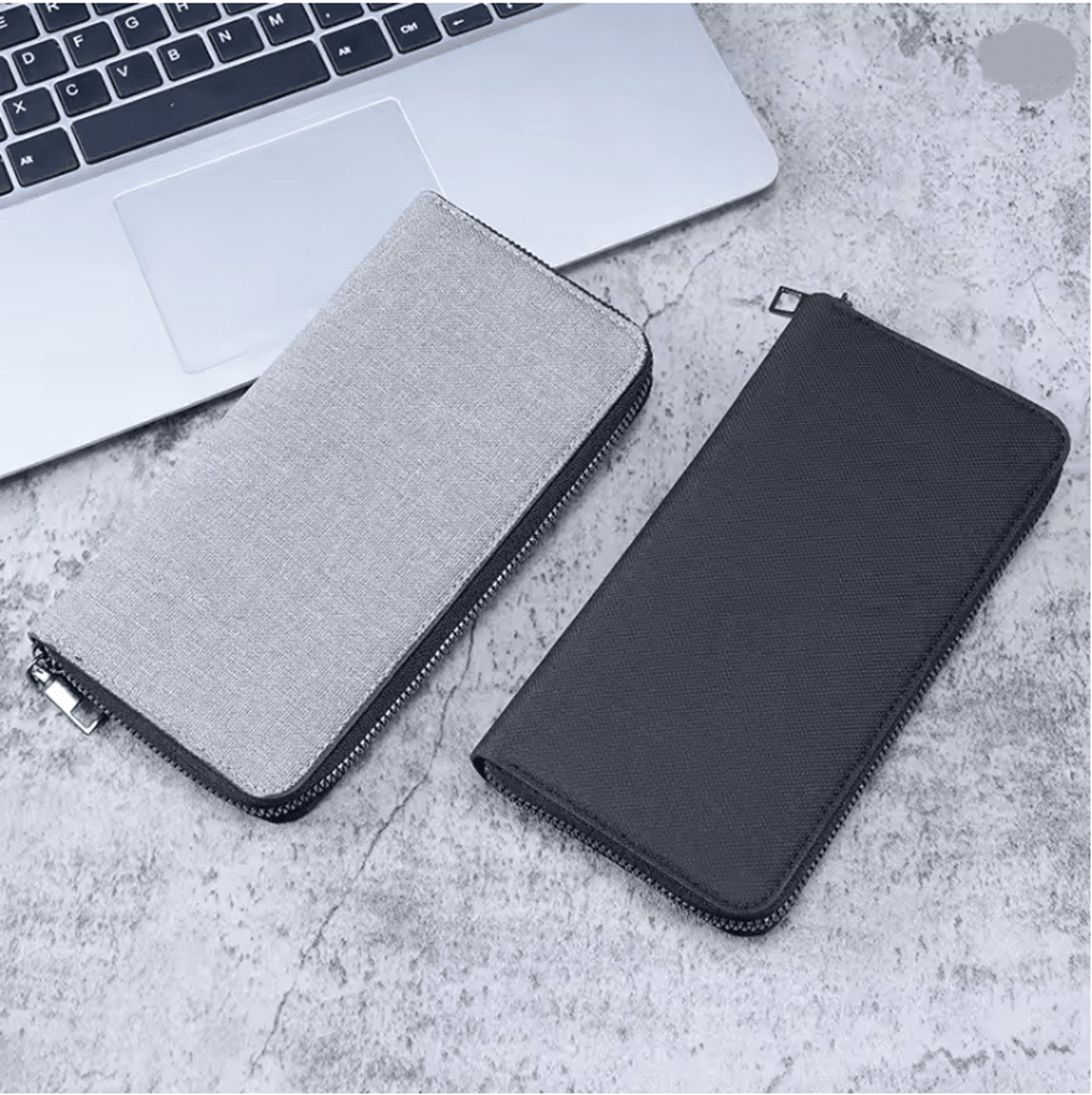 UrbanCraft Mens Canvas Long Zipper Wallet With Large Capacity And Multi Card Storage 0