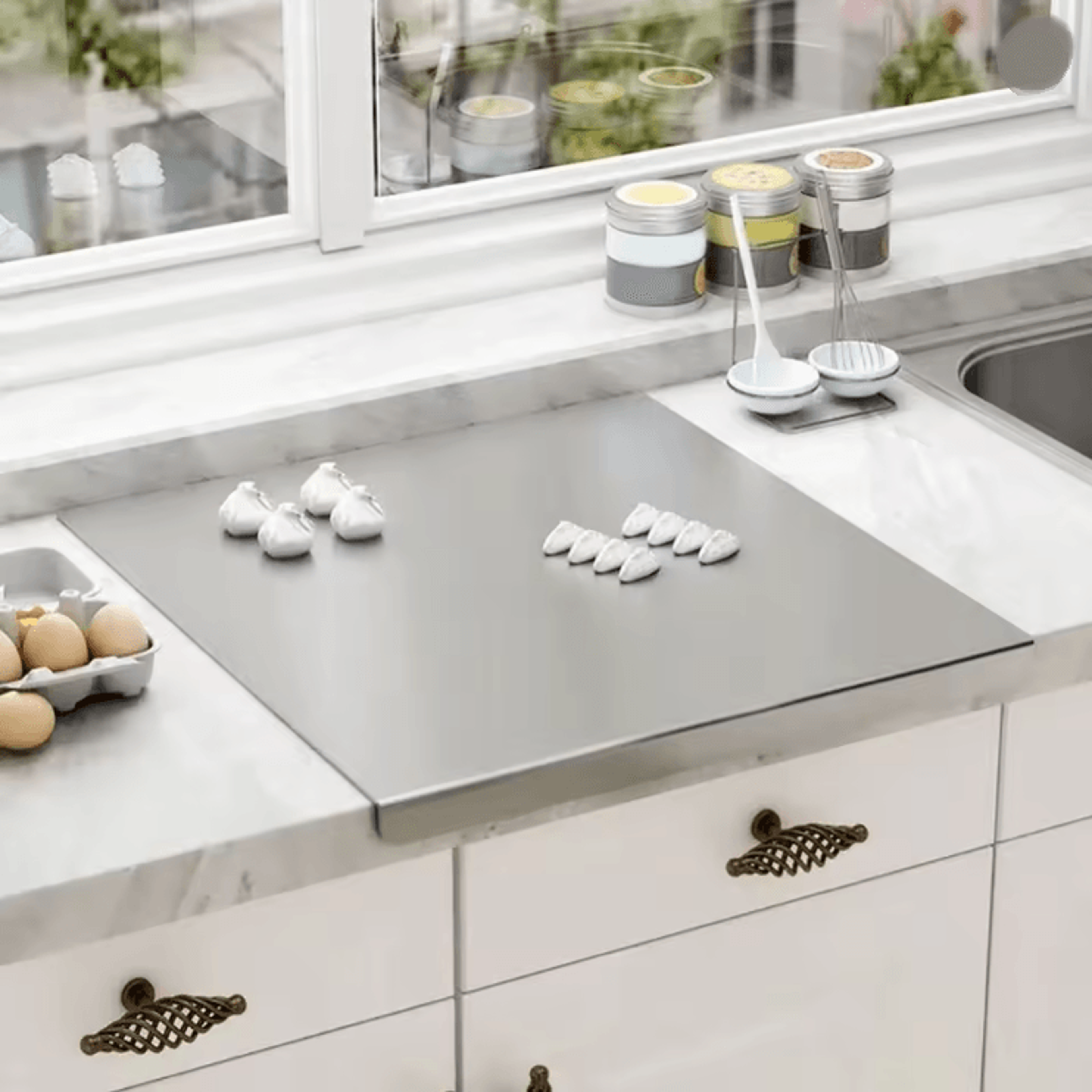 ChefPro Stainless Steel Double Panel Chopping And Pastry Board 1