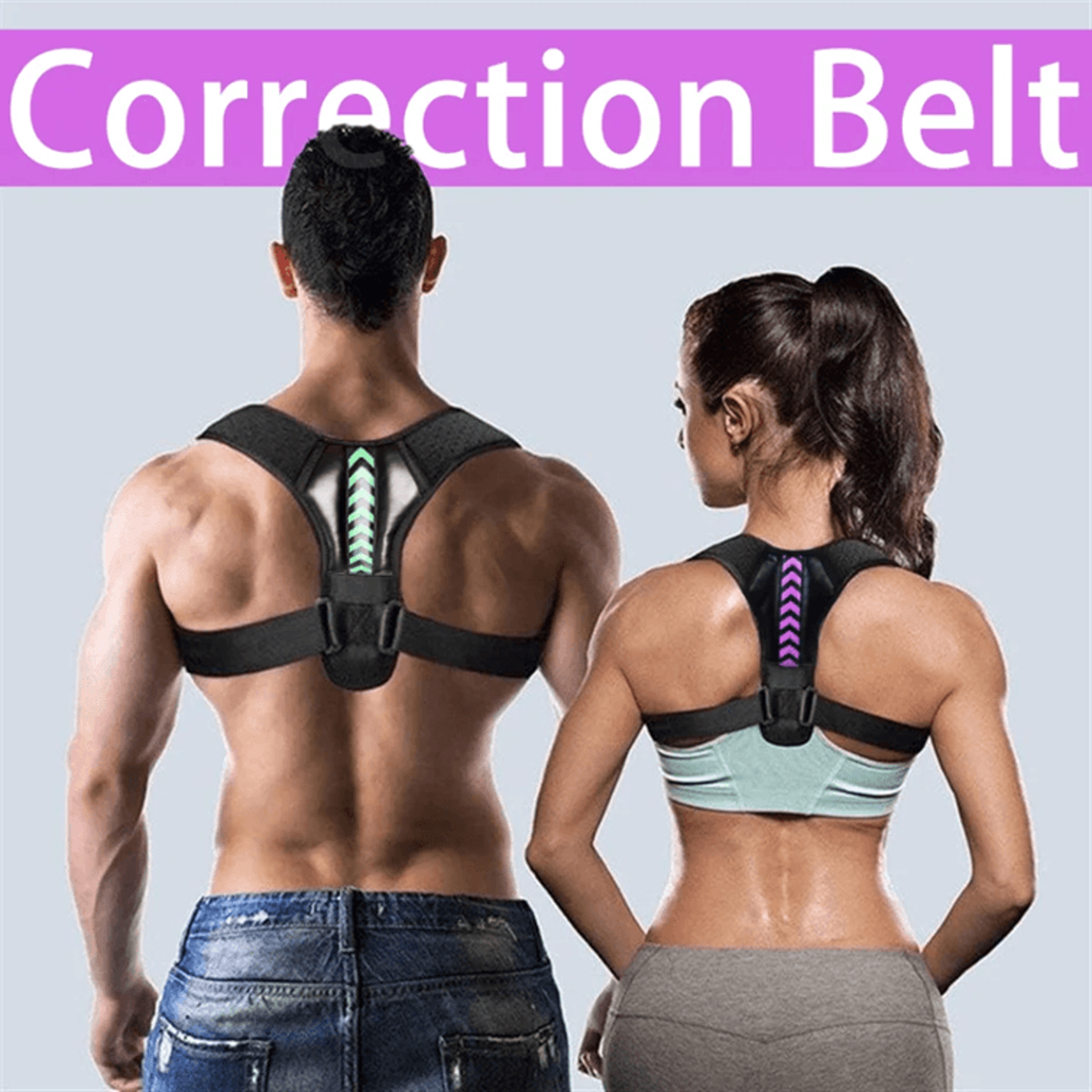 PosturePro Adjustable Back And Shoulder Corrector Belt 0
