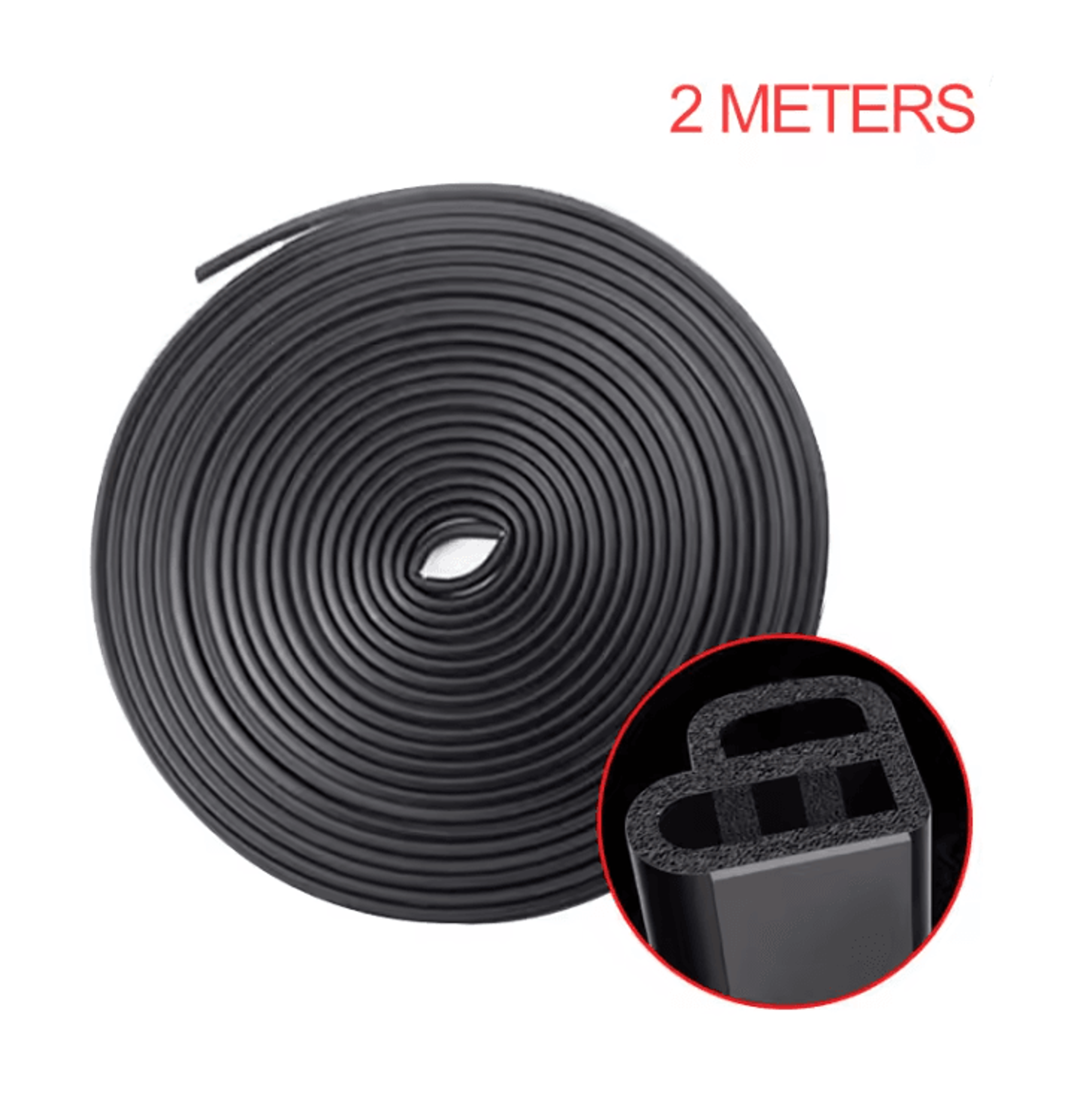 AutoGuard Double Layer Car Door Seal Strip Soundproof And Weatherproof Protector 4