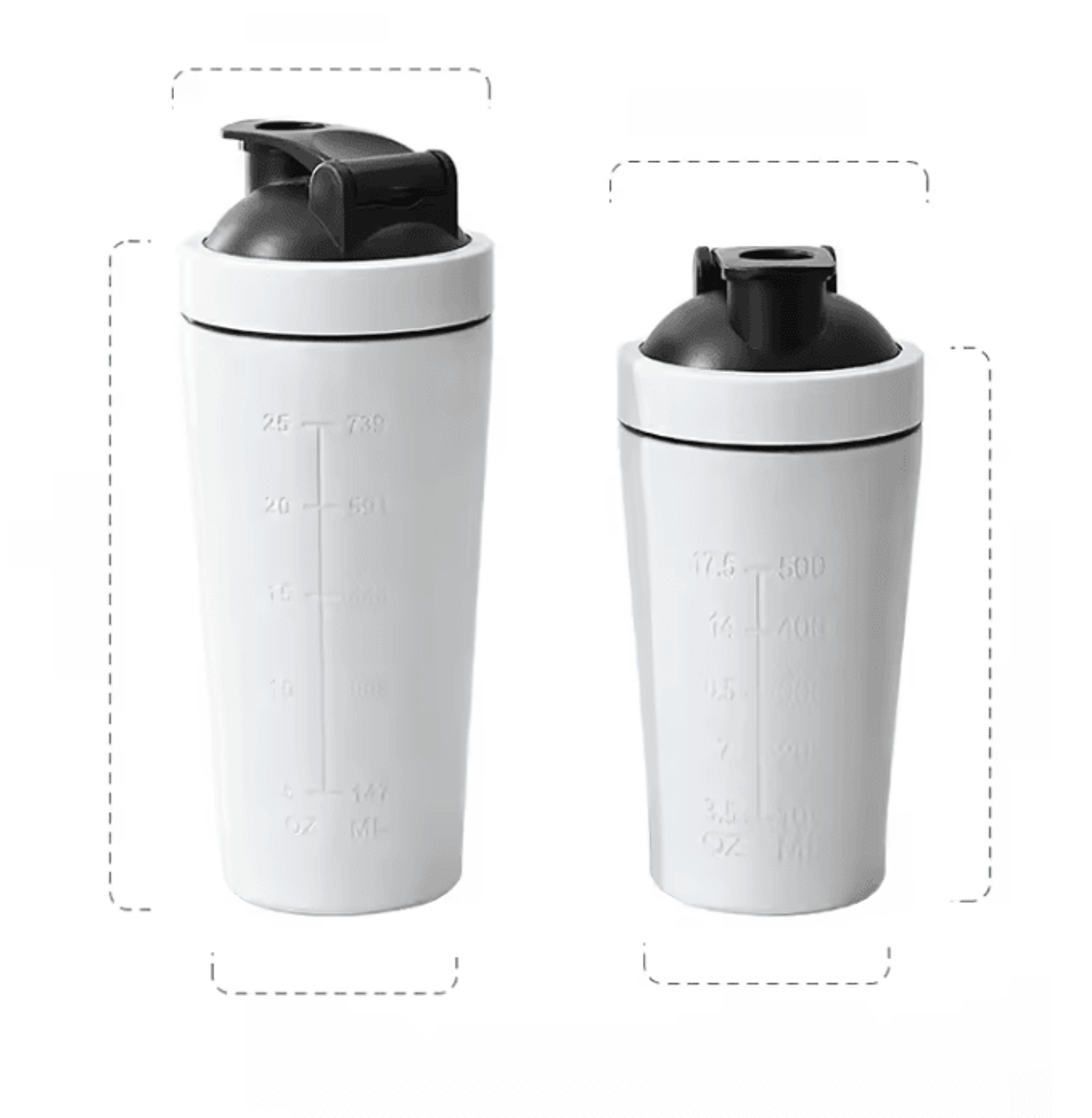 TitanMix Stainless Steel Protein Shaker Bottle With Steel Ball Mixer 4