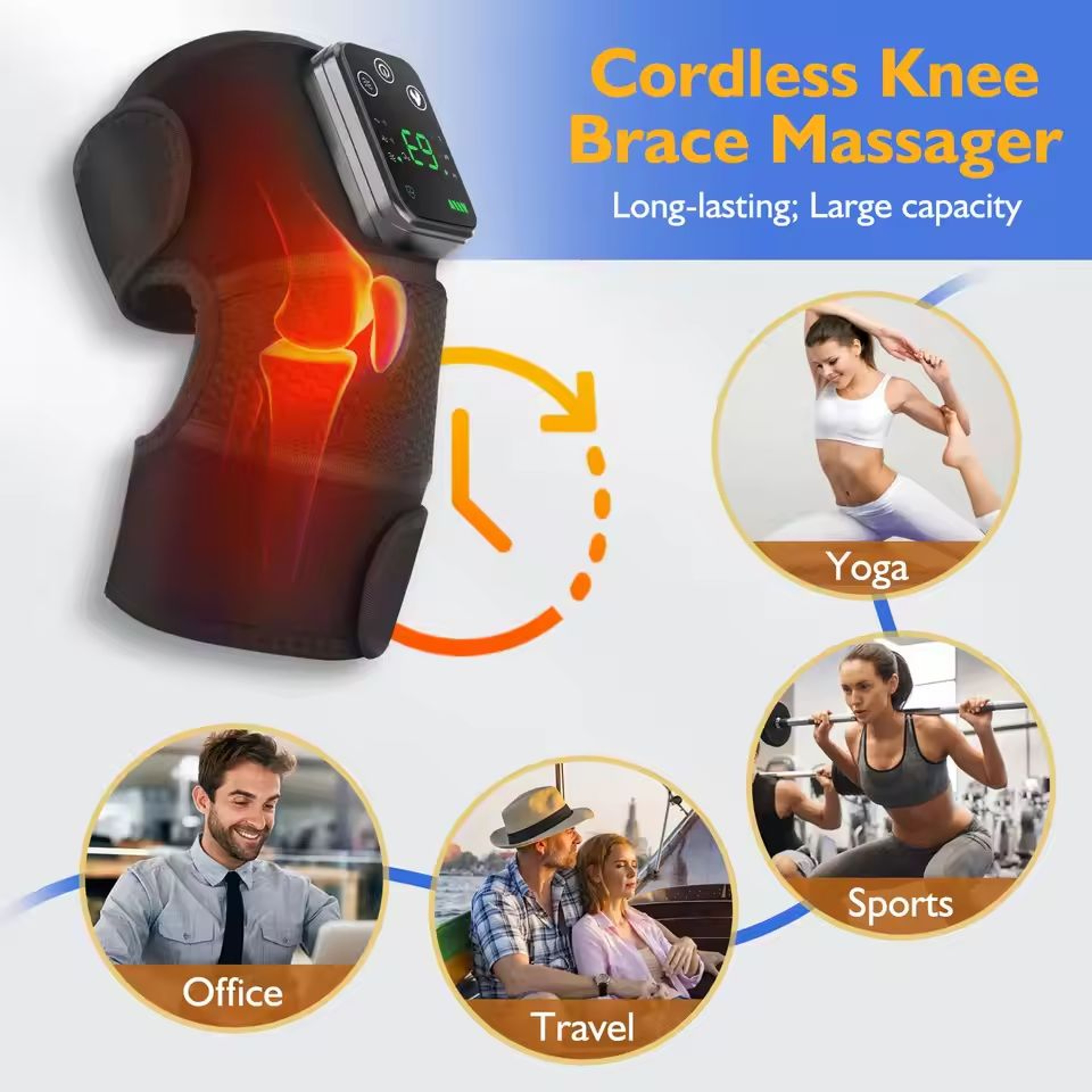 ThermaRelief Rechargeable Heated Knee Massager 5