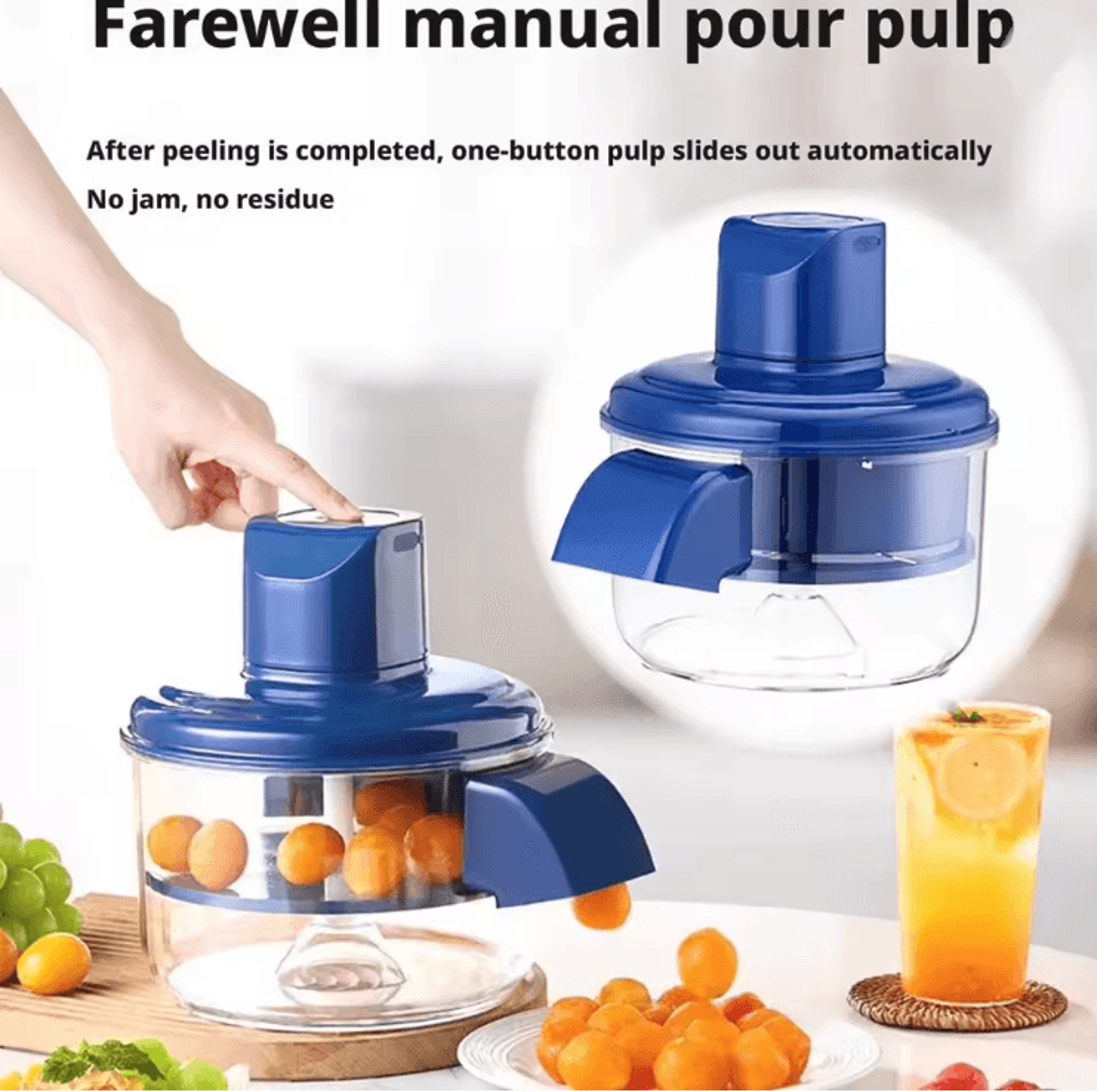 SmartPeel Electric Grape And Fruit Peeler Hands Free Peeling For Grapes Berries And Soft Fruits 0